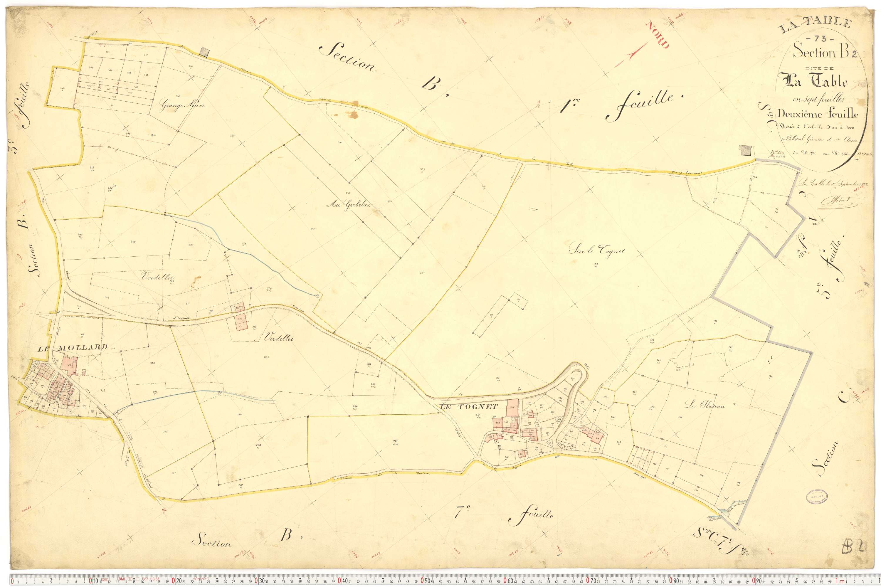 La Table - Plans cadastraux du premier cadastre français.