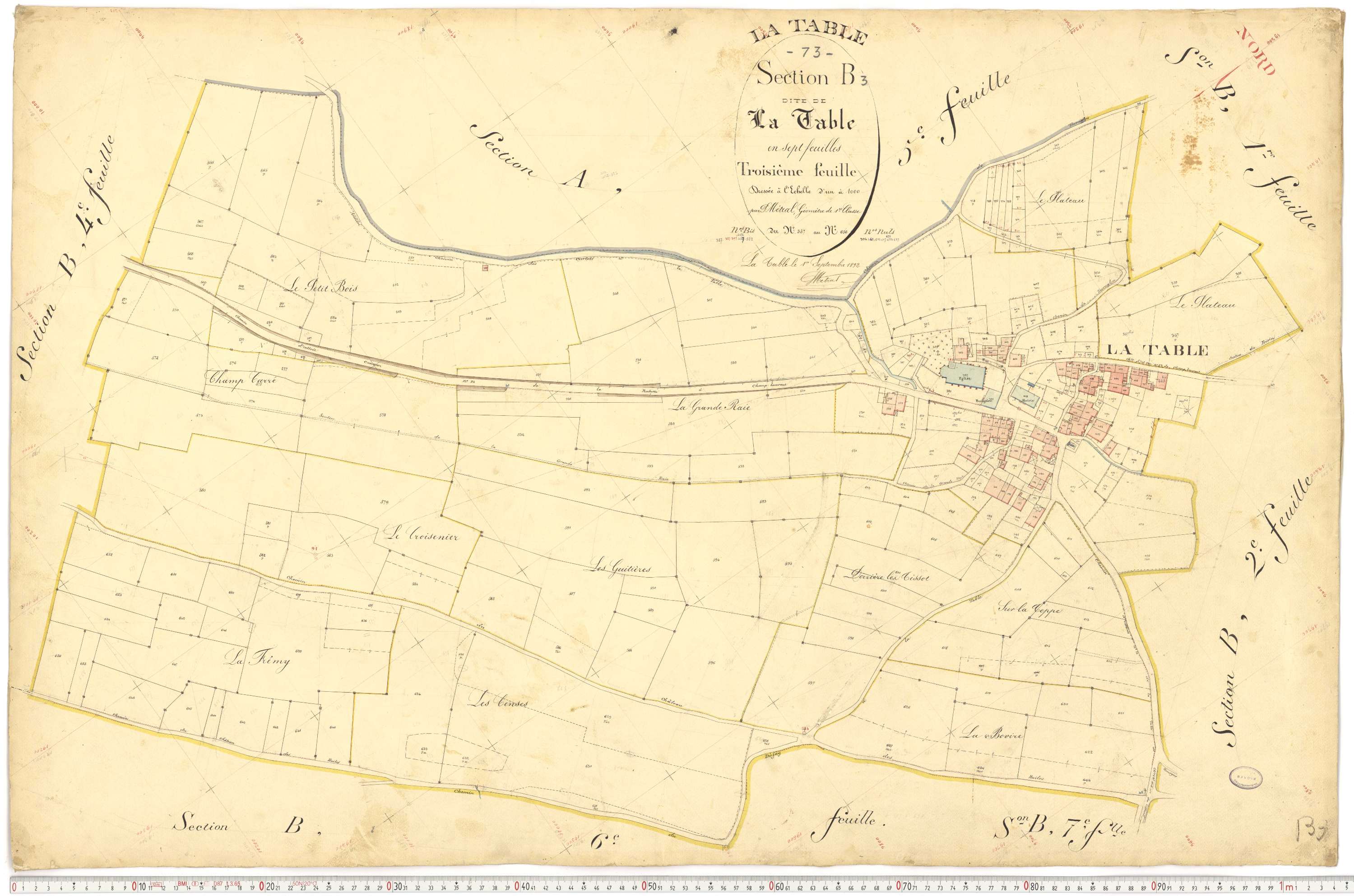 La Table - Plans cadastraux du premier cadastre français.
