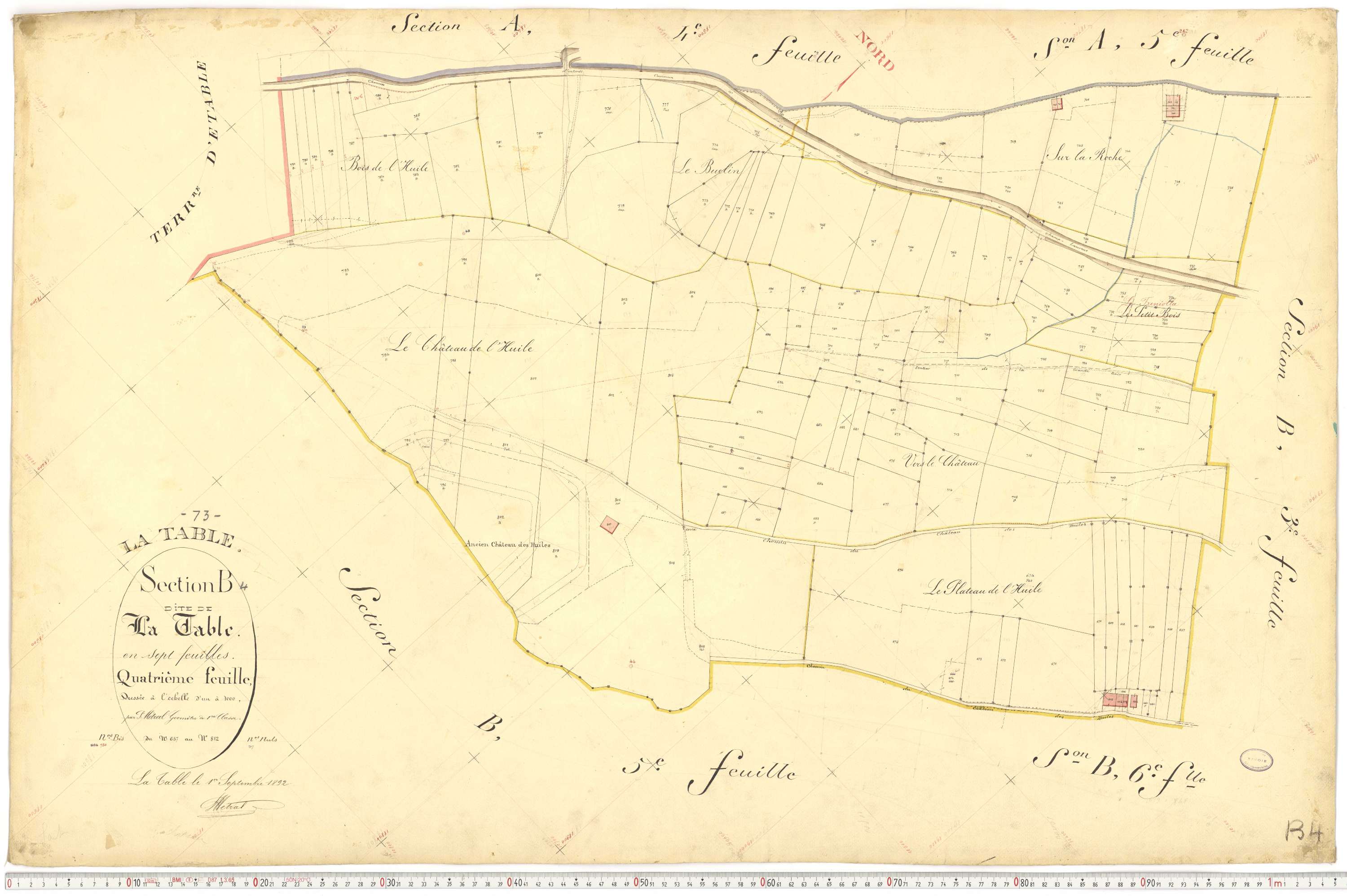 La Table - Plans cadastraux du premier cadastre français.