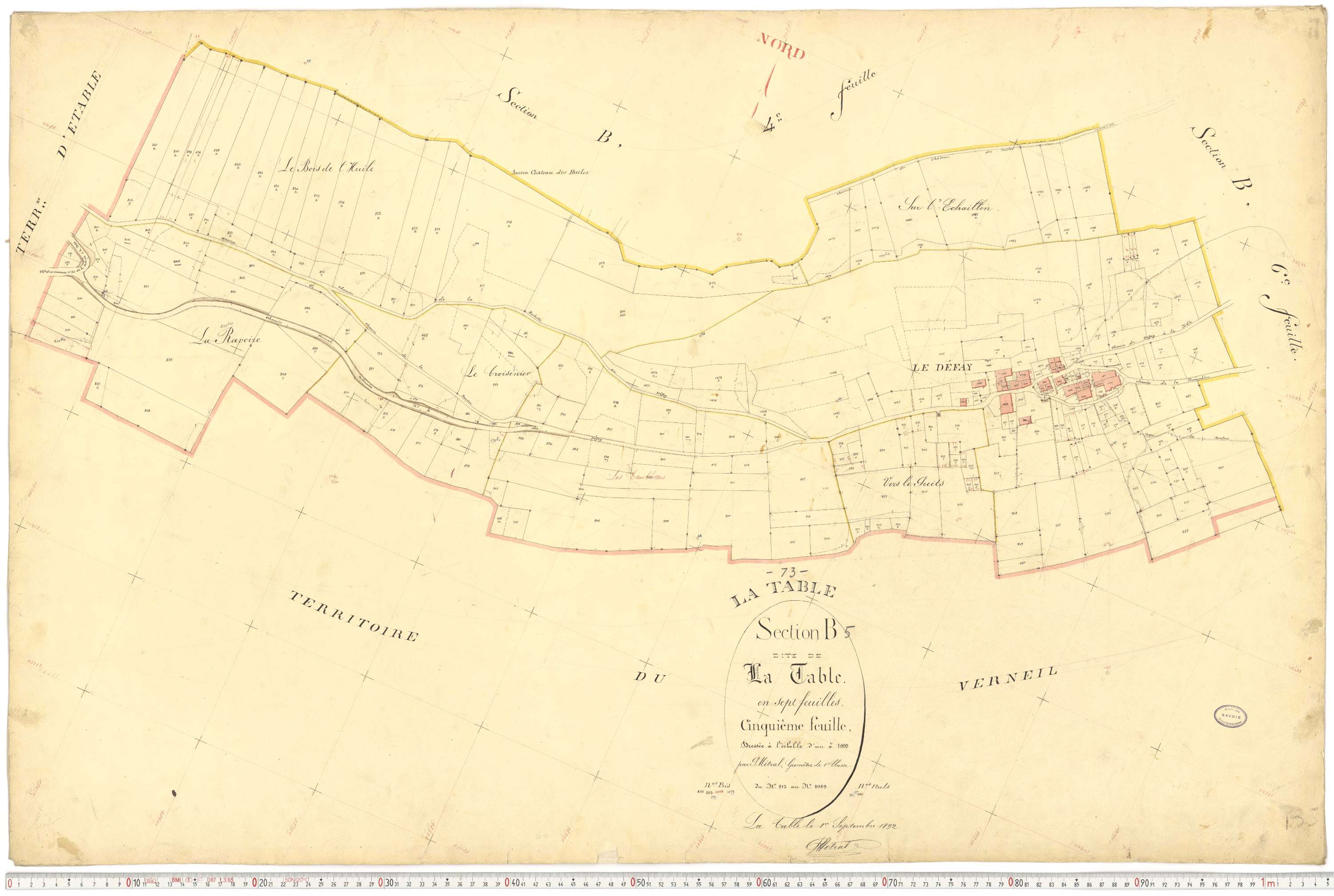 La Table - Plans cadastraux du premier cadastre français.