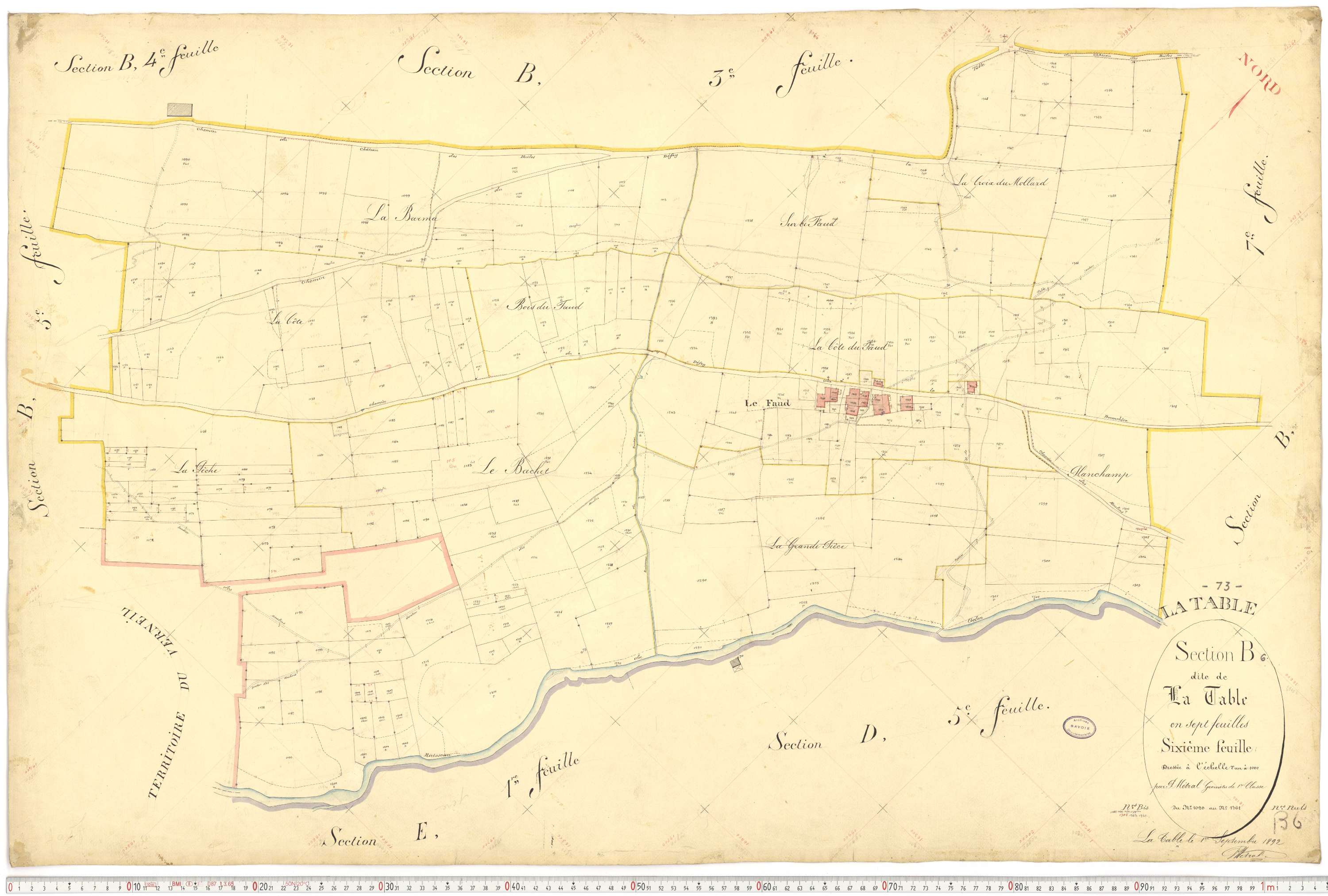 La Table - Plans cadastraux du premier cadastre français.