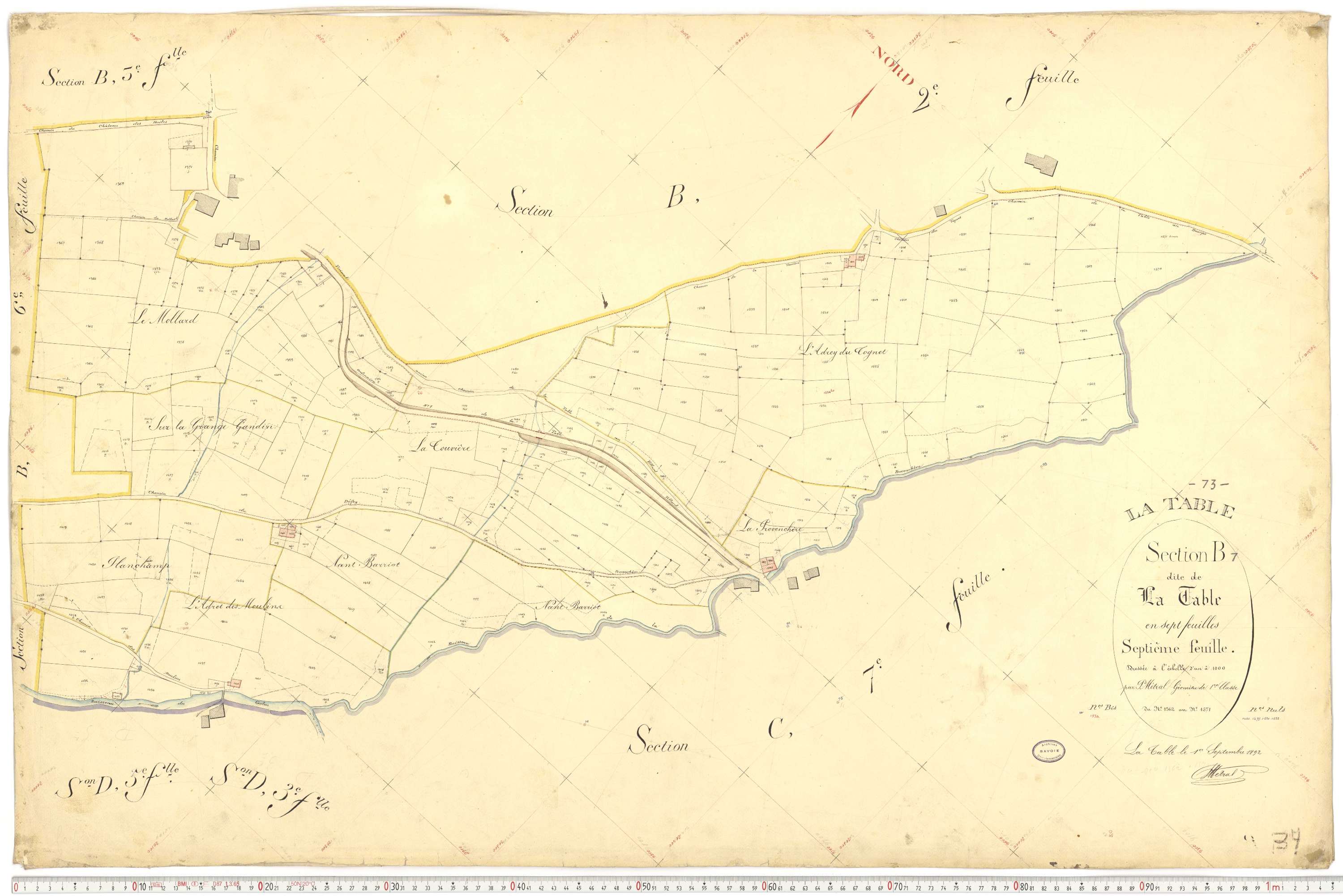 La Table - Plans cadastraux du premier cadastre français.