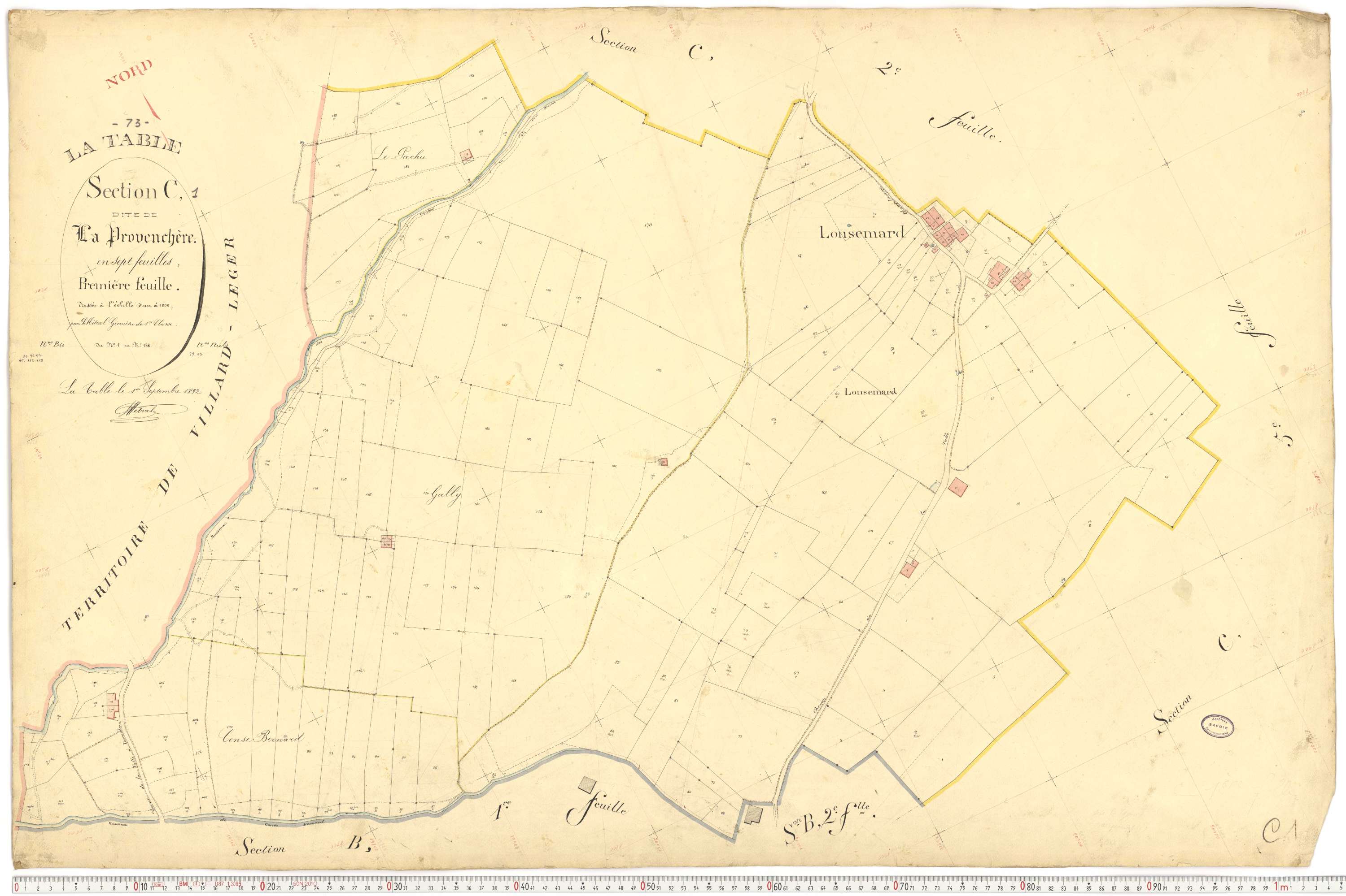 La Table - Plans cadastraux du premier cadastre français.