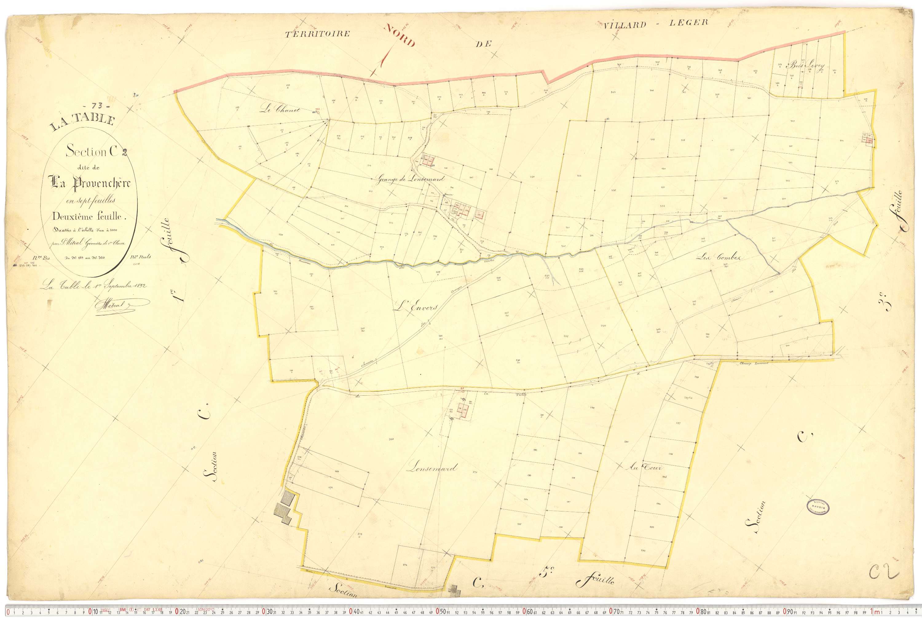 La Table - Plans cadastraux du premier cadastre français.