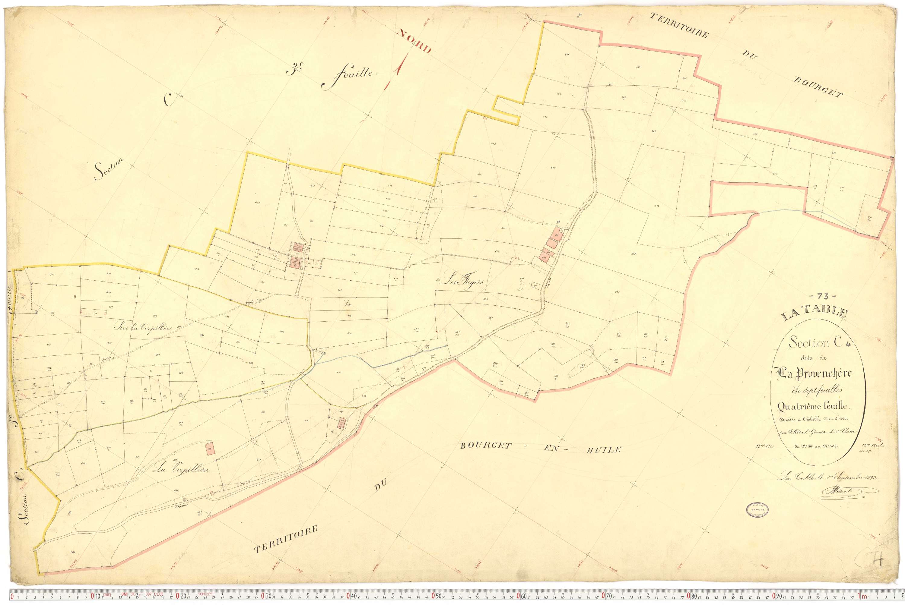 La Table - Plans cadastraux du premier cadastre français.