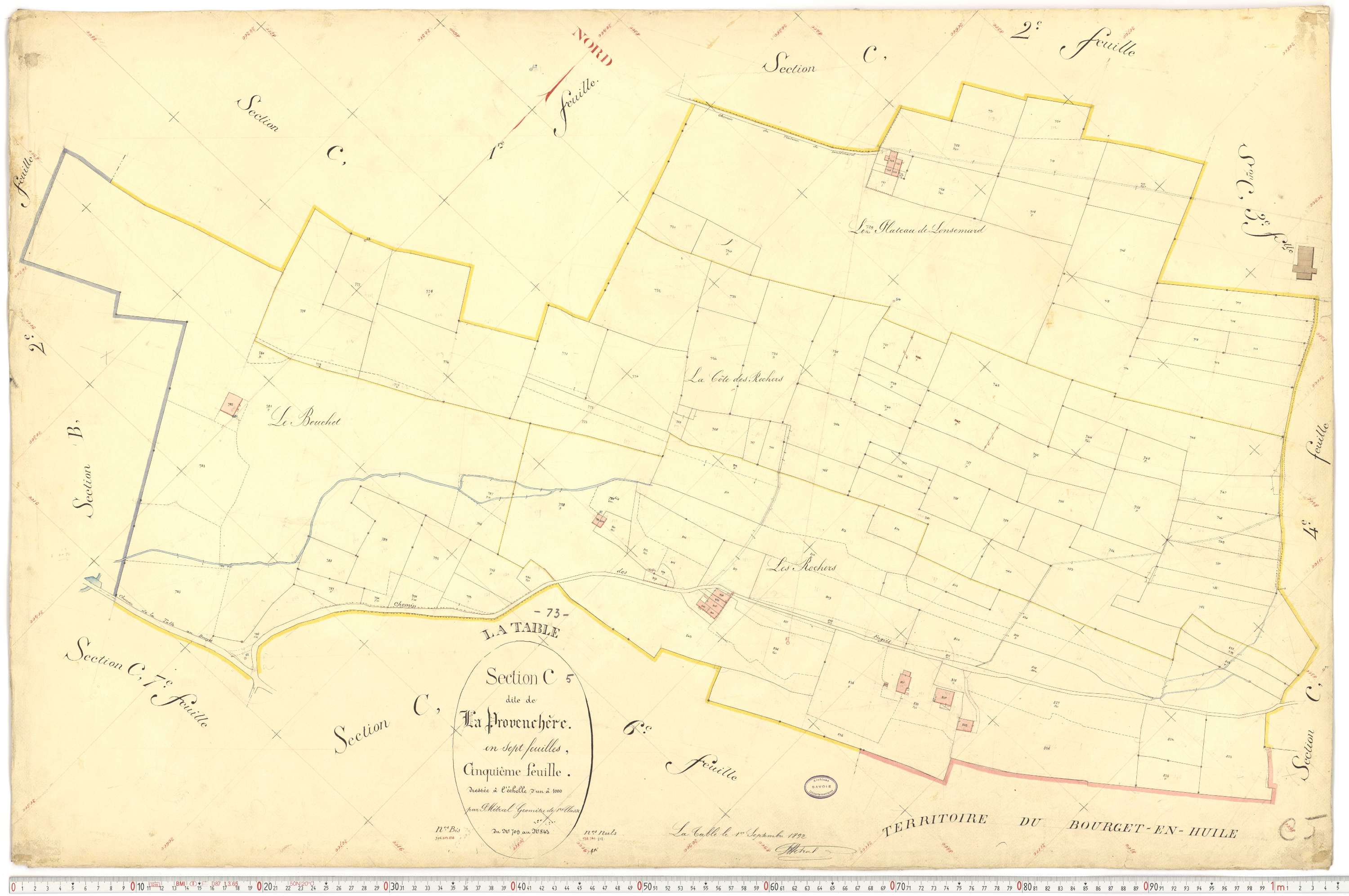La Table - Plans cadastraux du premier cadastre français.