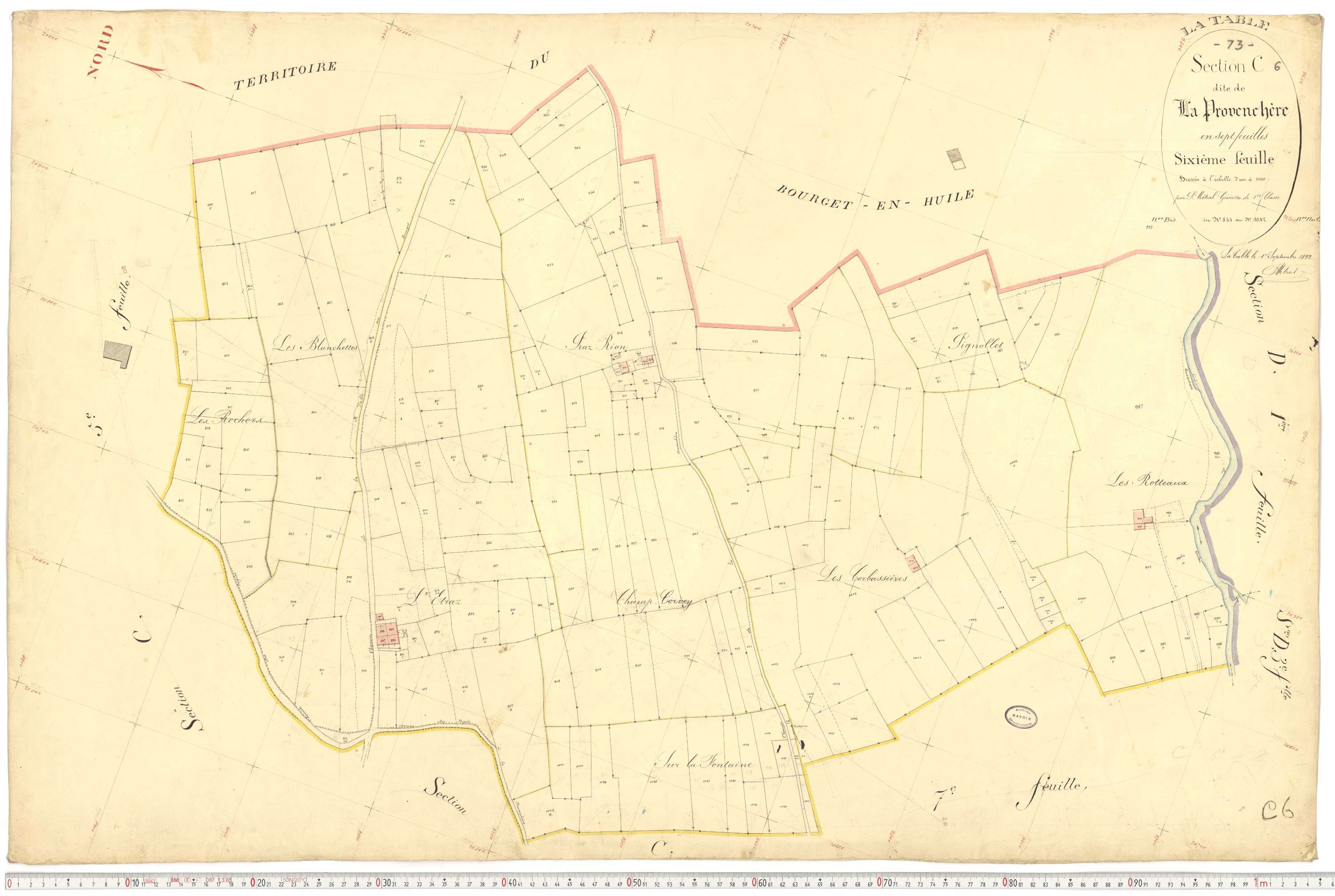 La Table - Plans cadastraux du premier cadastre français.