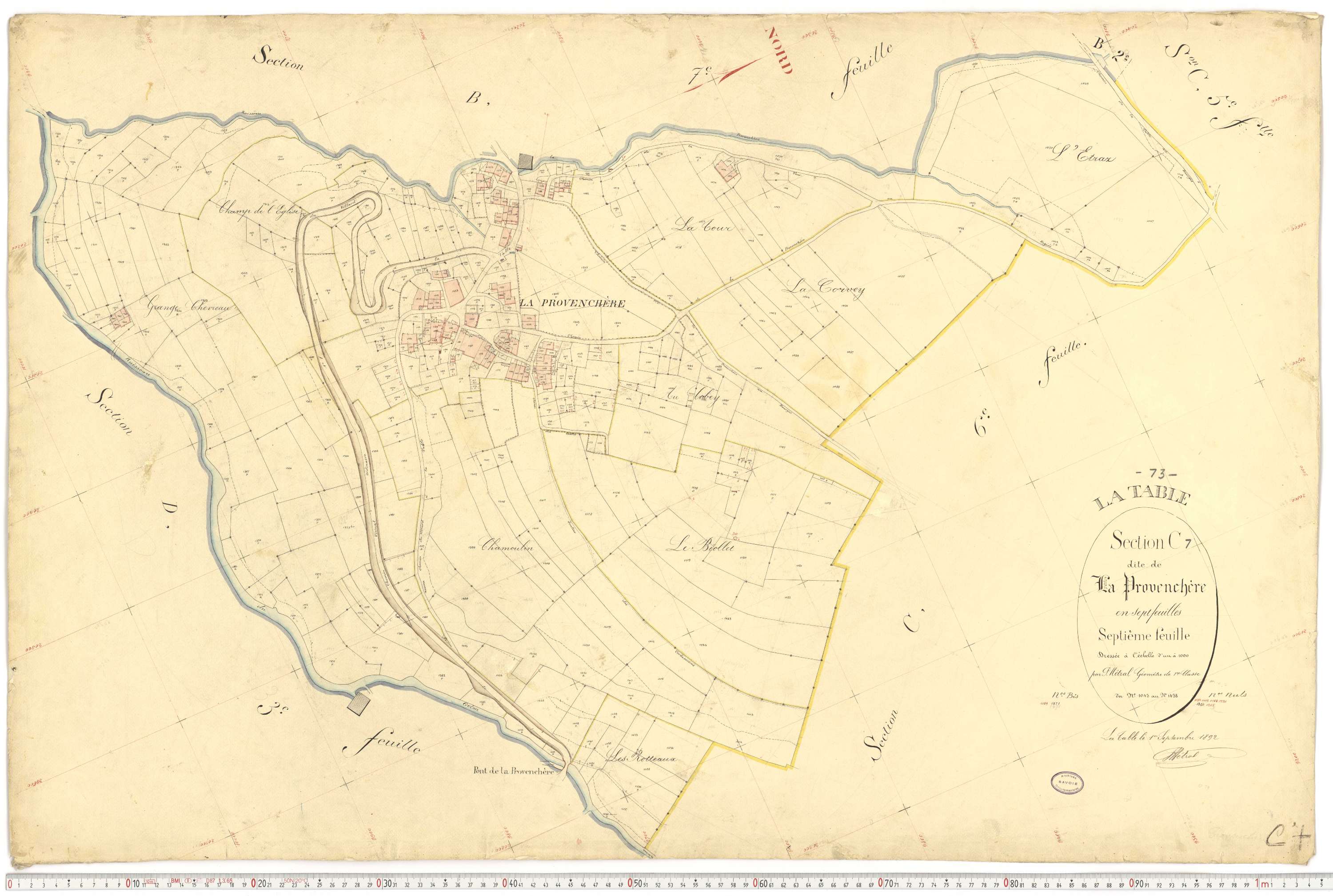 La Table - Plans cadastraux du premier cadastre français.