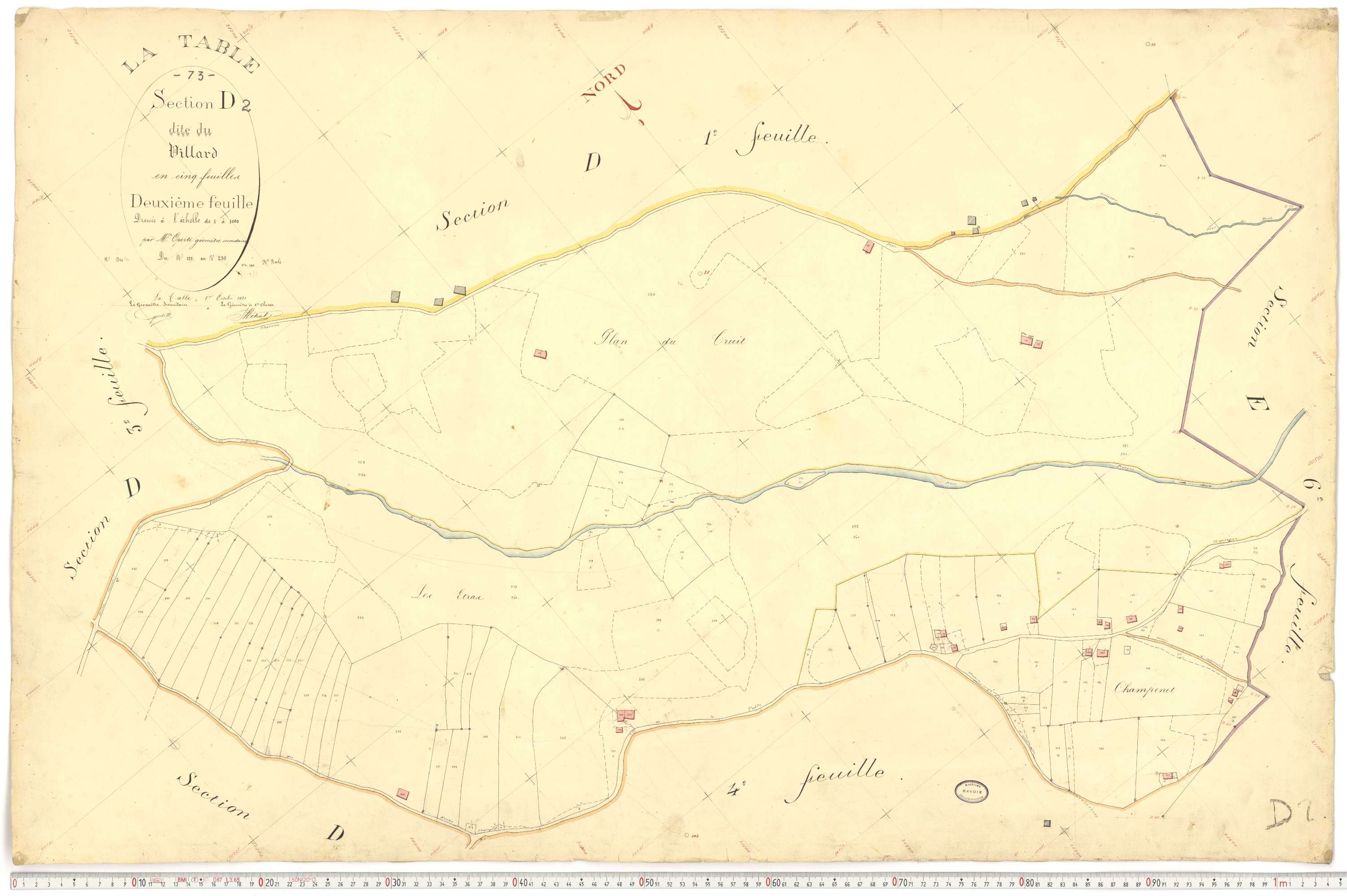 La Table - Plans cadastraux du premier cadastre français.