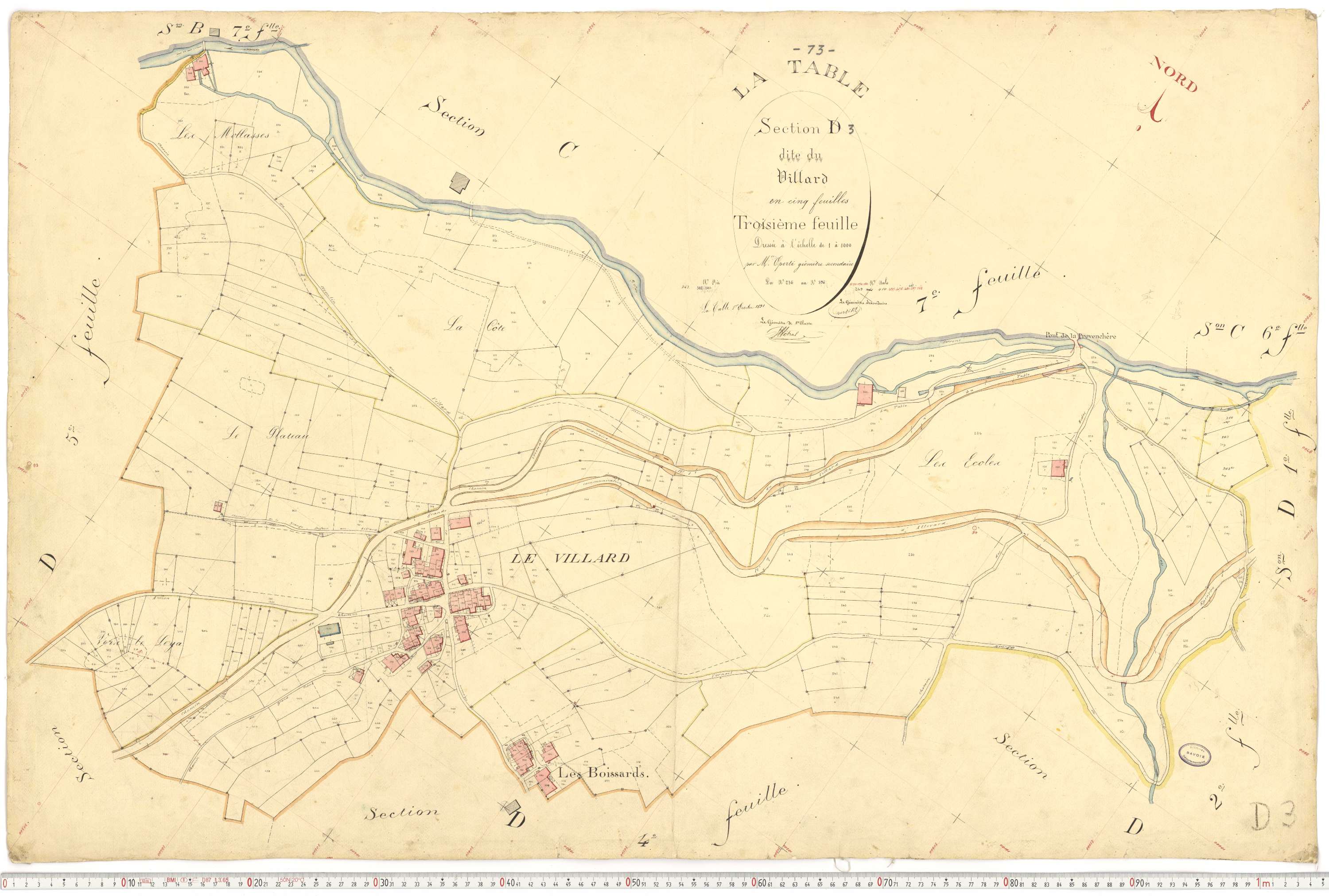 La Table - Plans cadastraux du premier cadastre français.