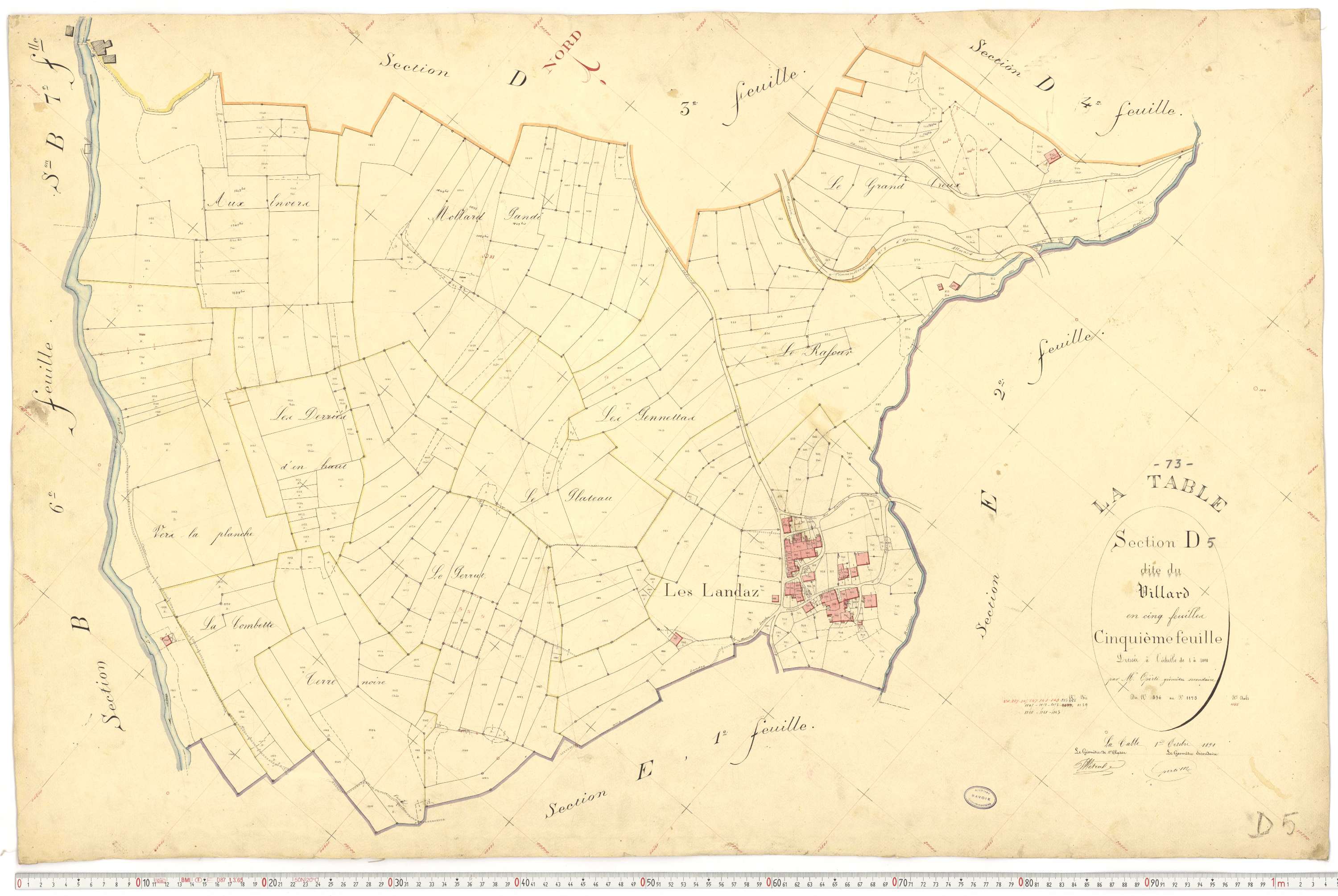 La Table - Plans cadastraux du premier cadastre français.
