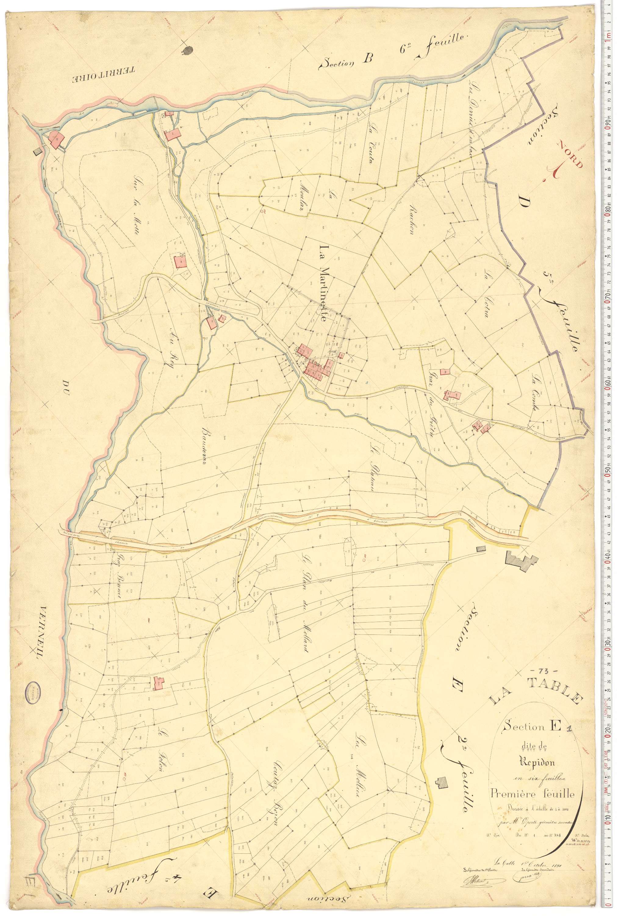La Table - Plans cadastraux du premier cadastre français.