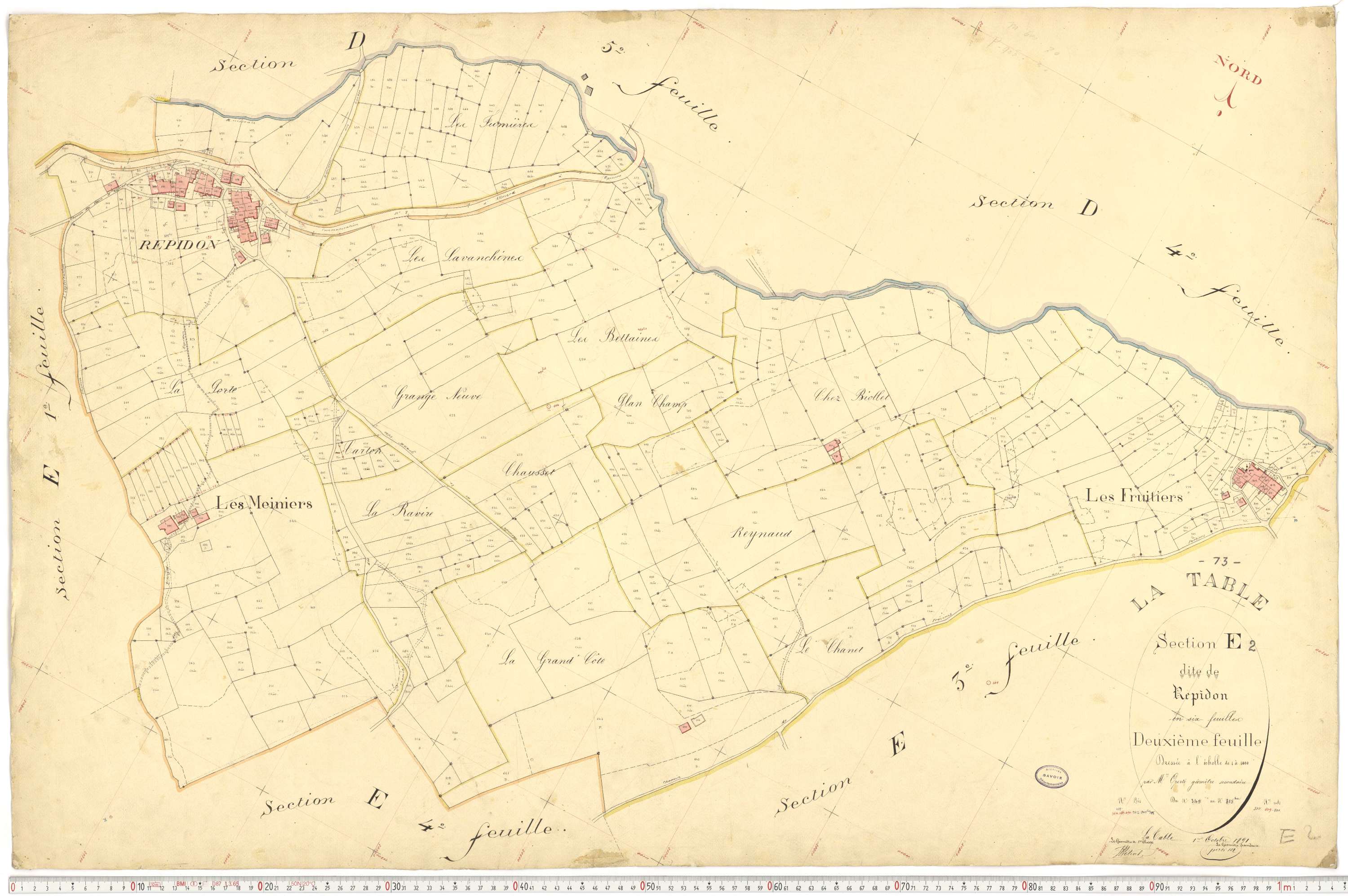 La Table - Plans cadastraux du premier cadastre français.