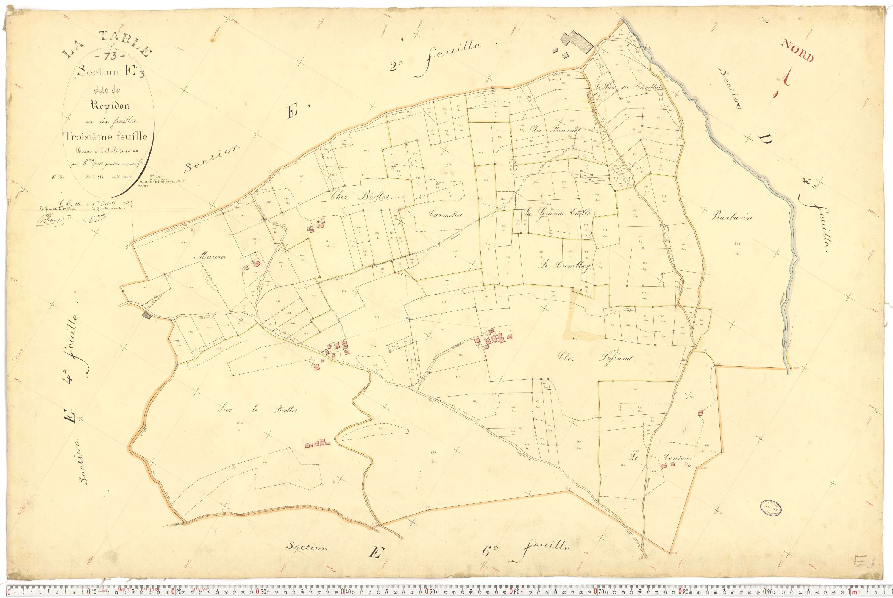 La Table - Plans cadastraux du premier cadastre français.