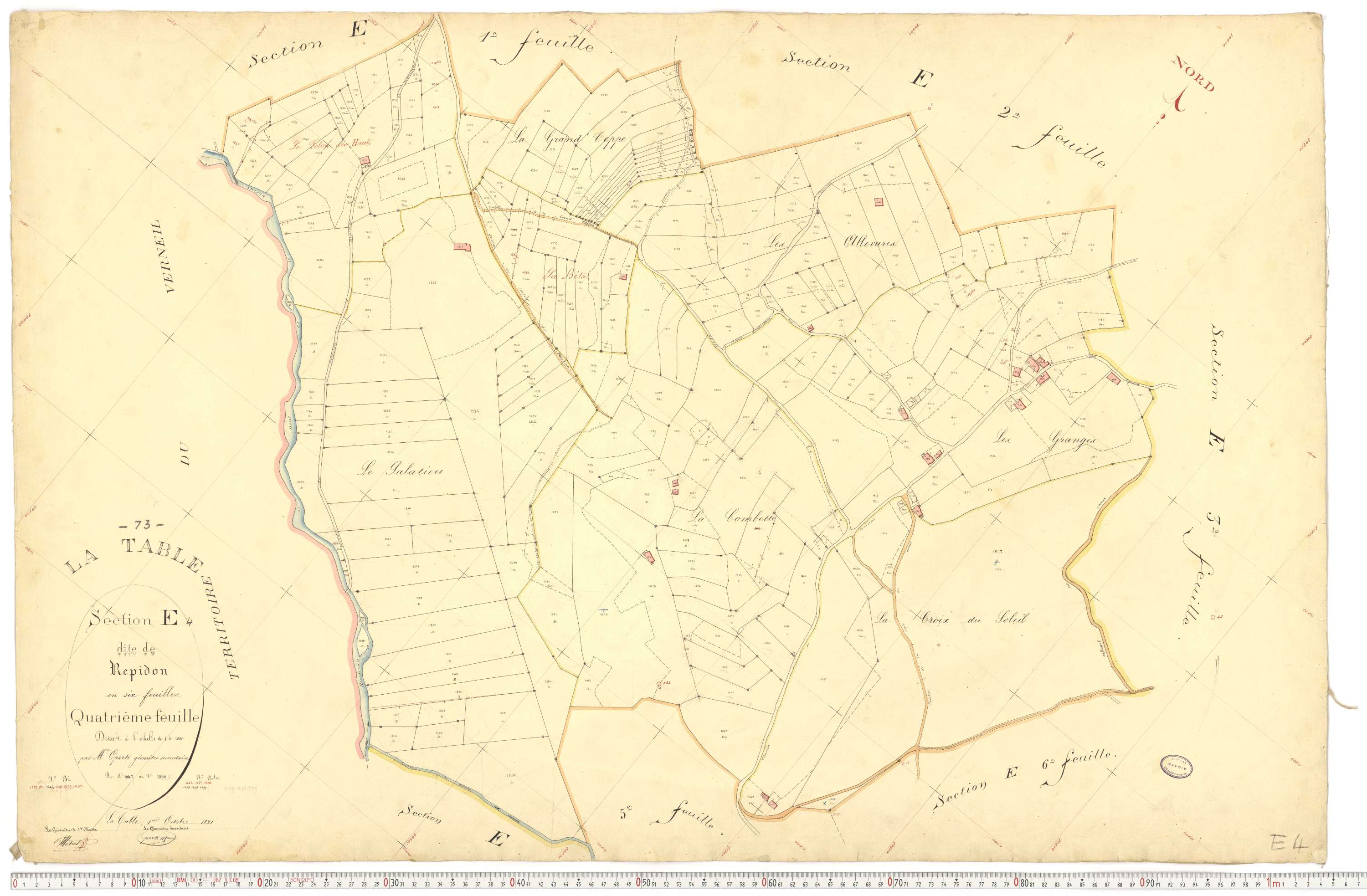 La Table - Plans cadastraux du premier cadastre français.