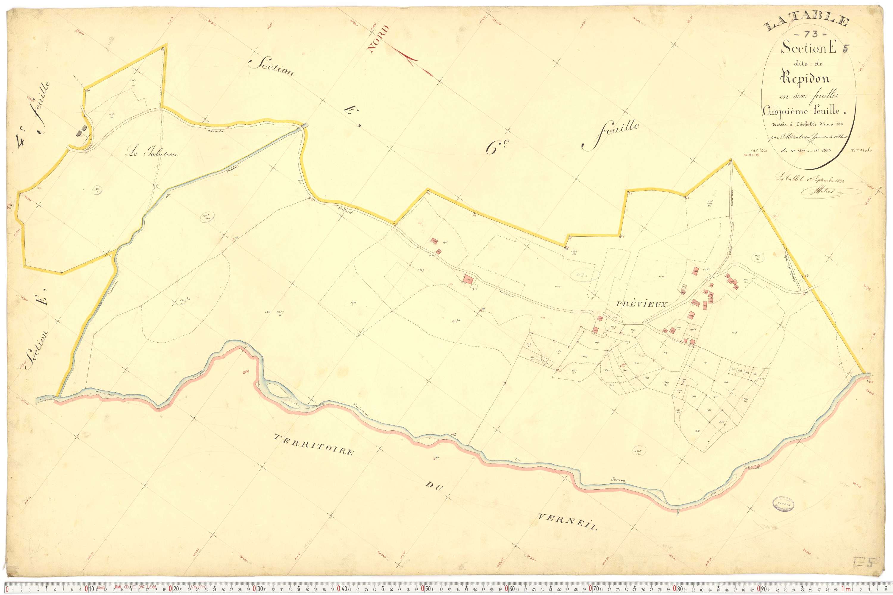 La Table - Plans cadastraux du premier cadastre français.