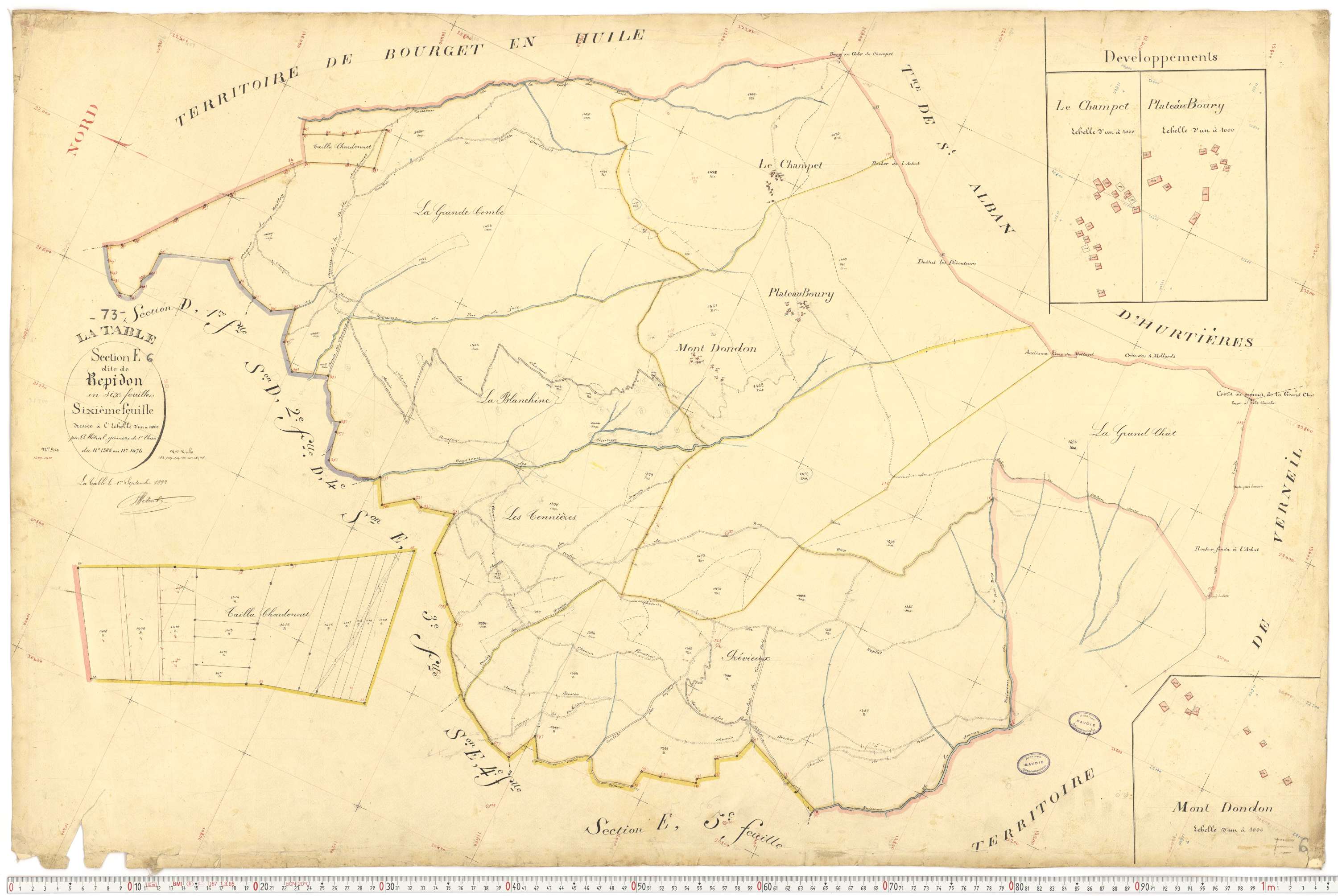 La Table - Plans cadastraux du premier cadastre français.