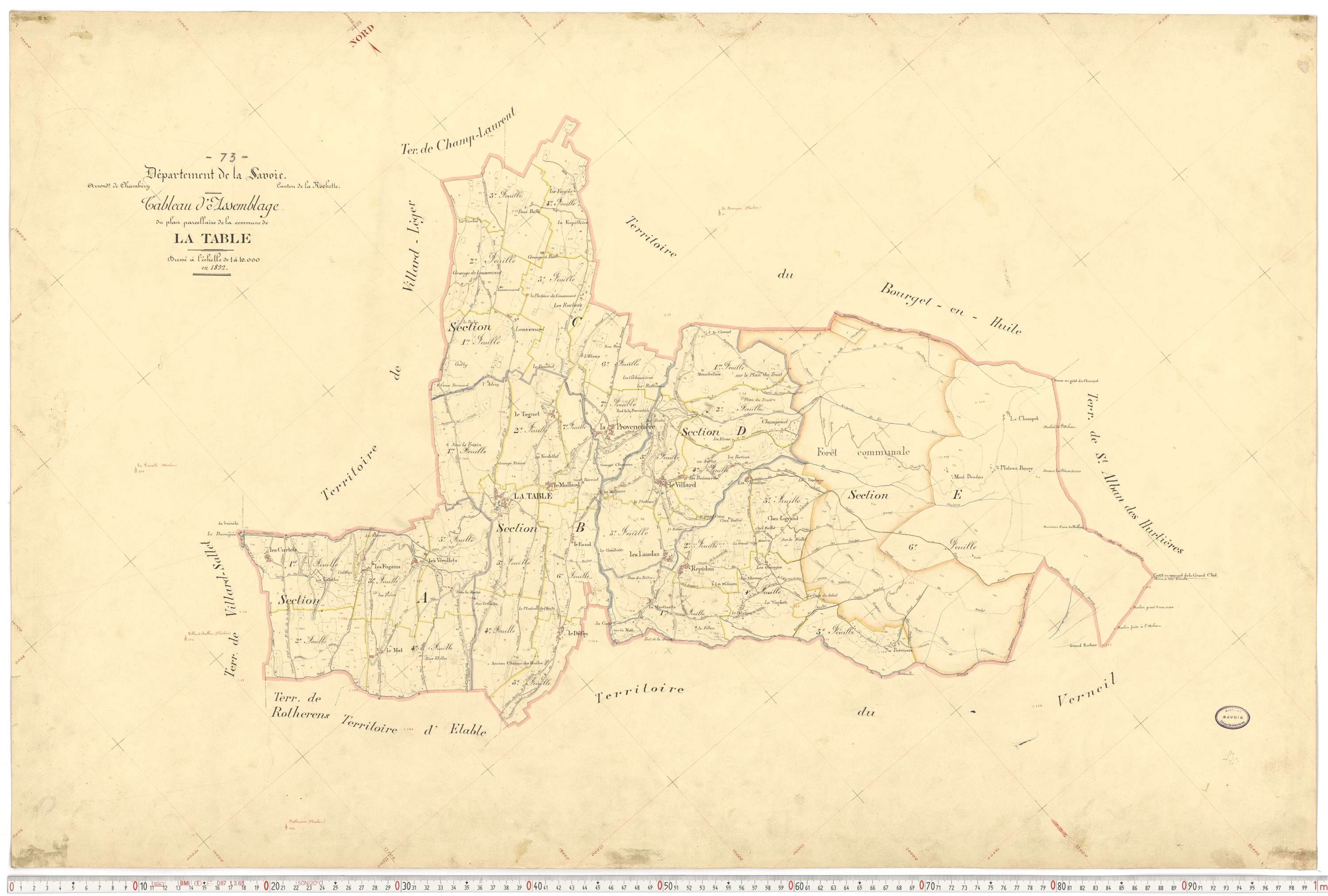 La Table - Plans cadastraux du premier cadastre français.