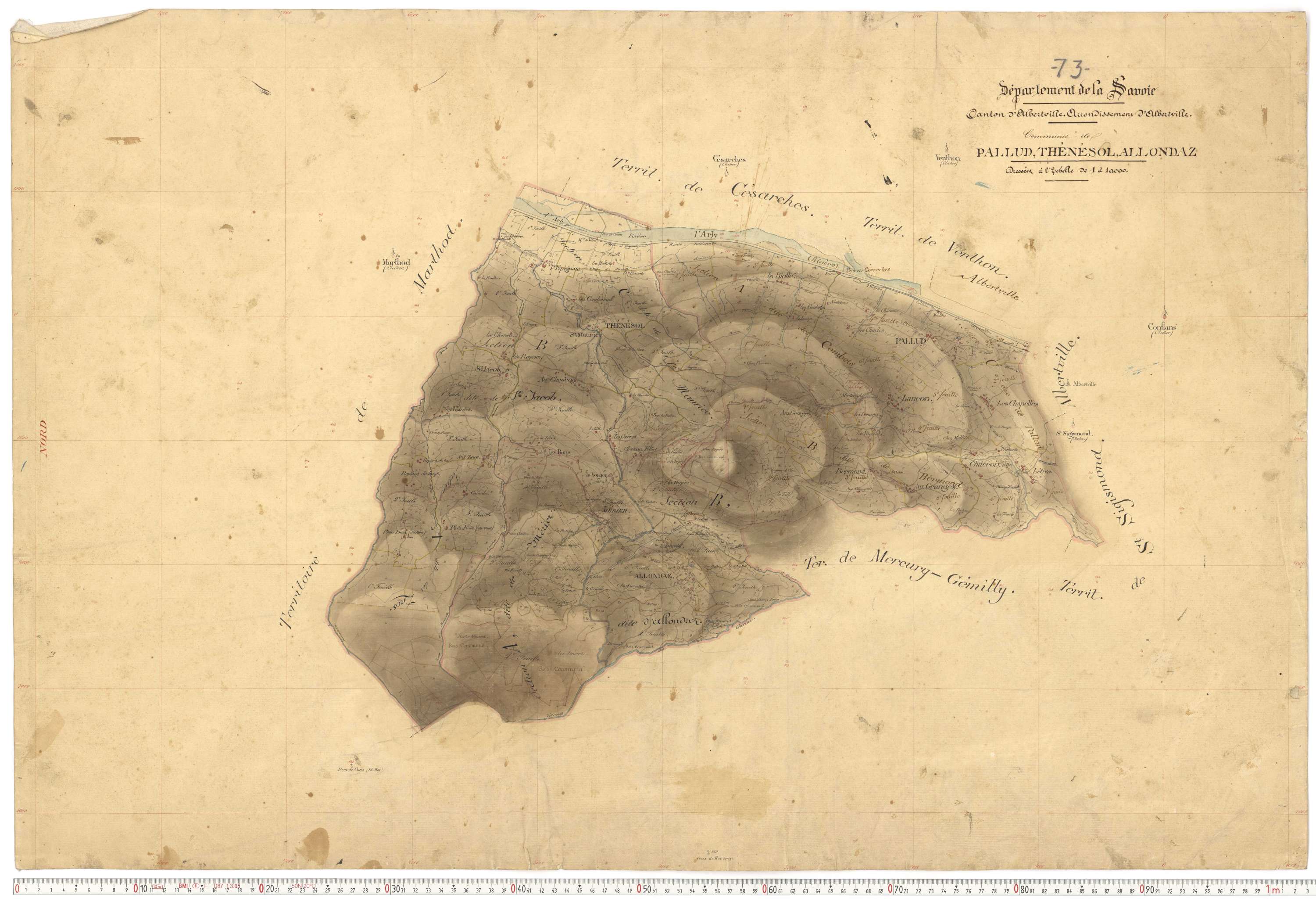 Thénésol - Plans cadastraux du premier cadastre français.