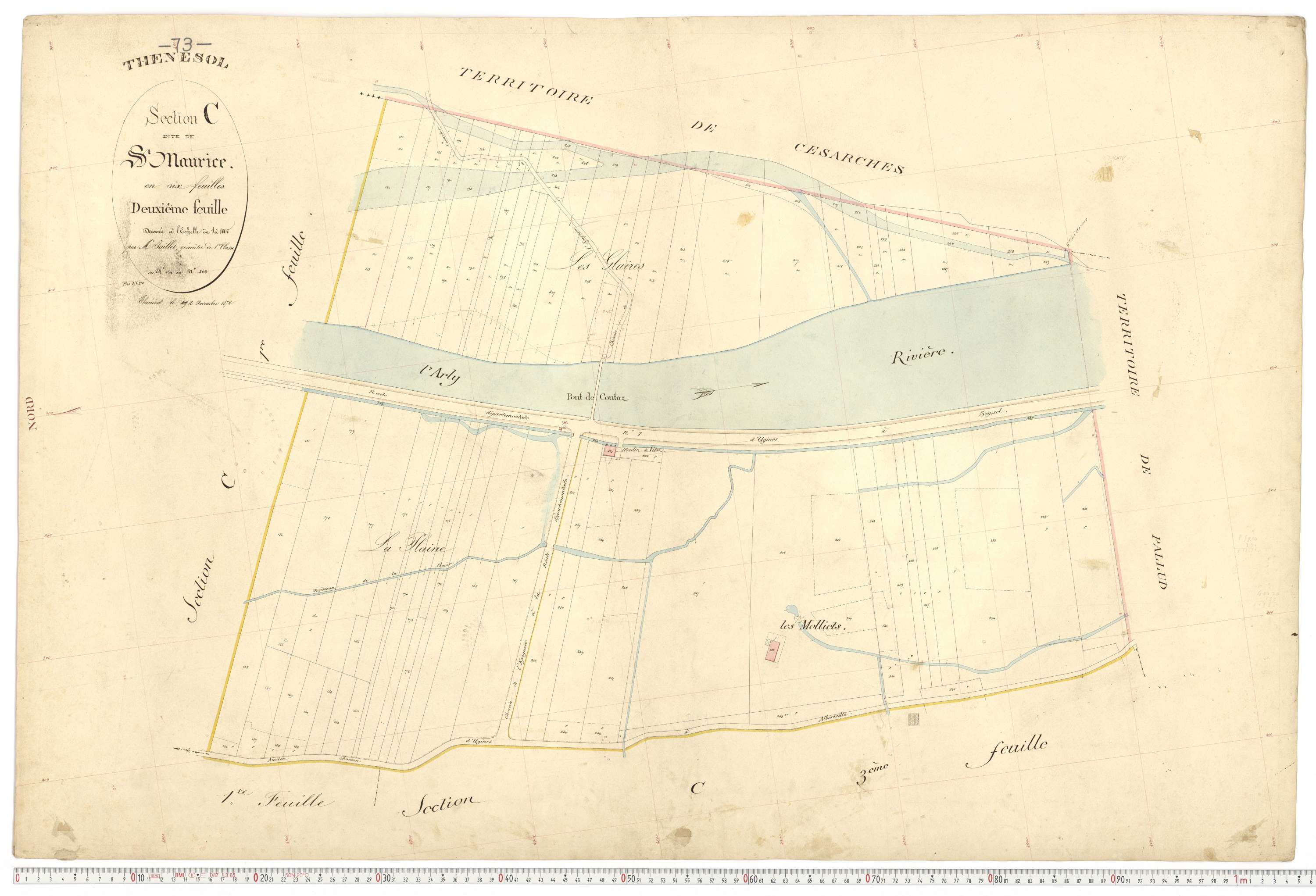 Thénésol - Plans cadastraux du premier cadastre français.