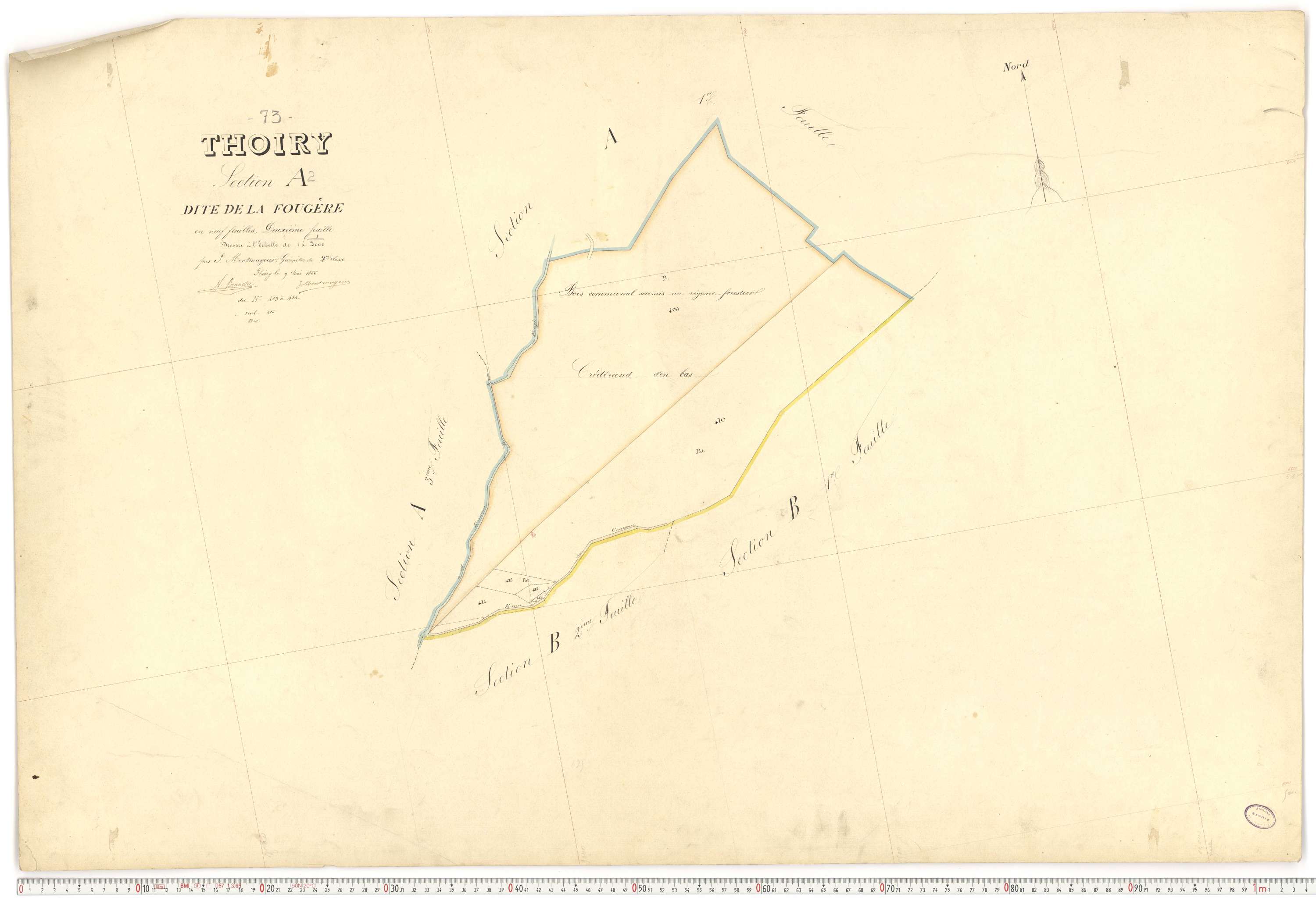 Thoiry - Cadastre français (1866).