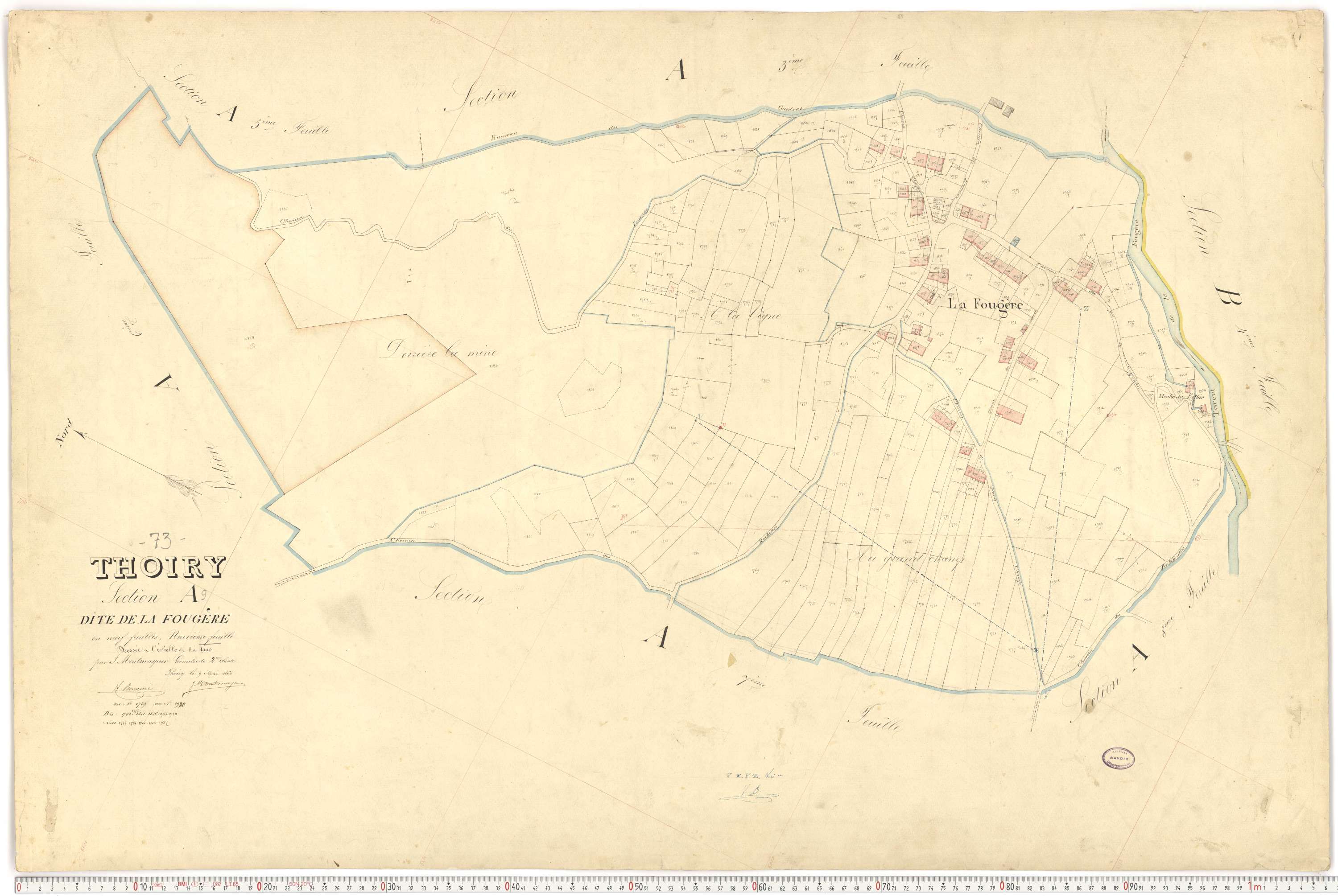 Thoiry - Cadastre français (1866).