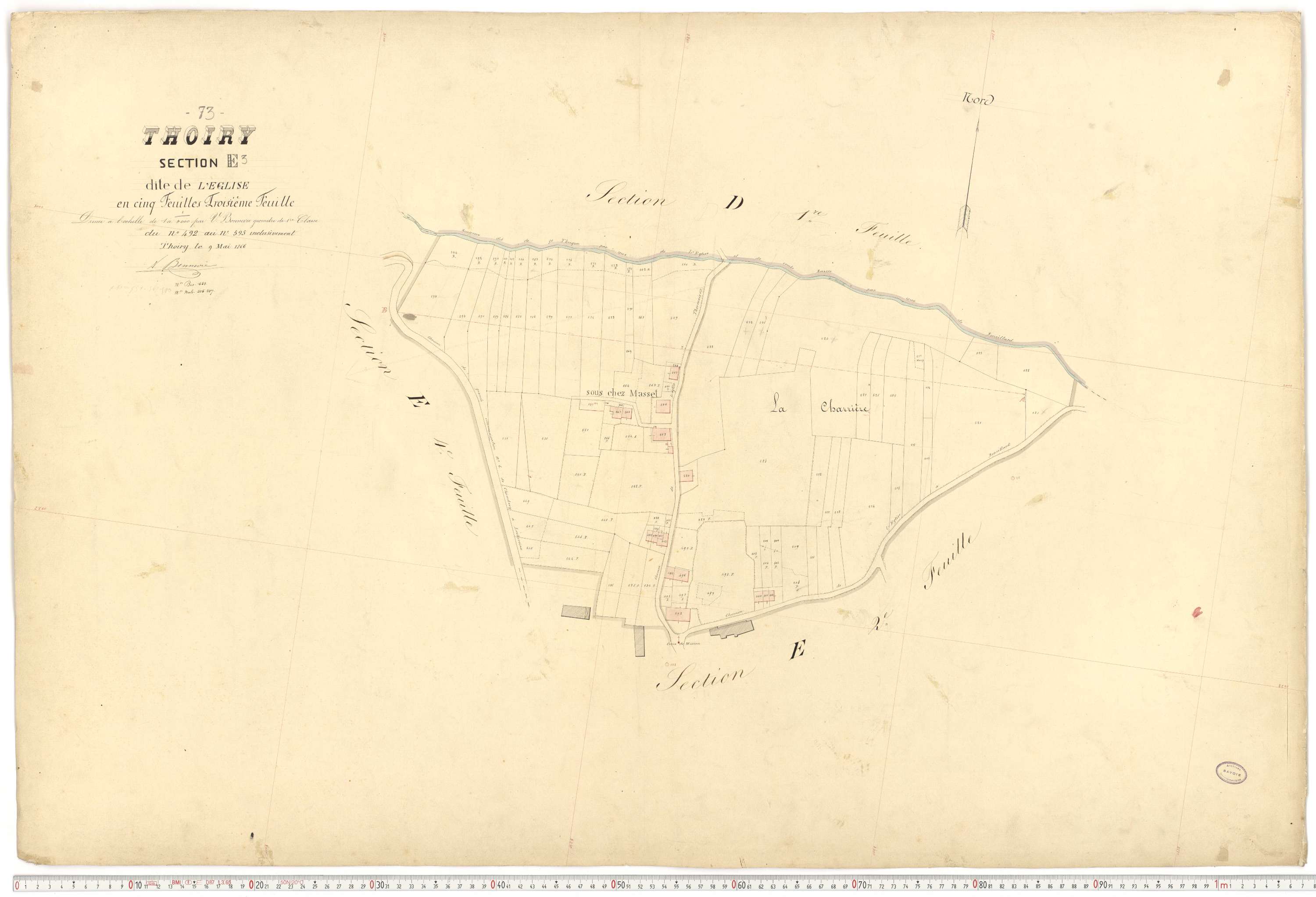 Thoiry - Cadastre français (1866).