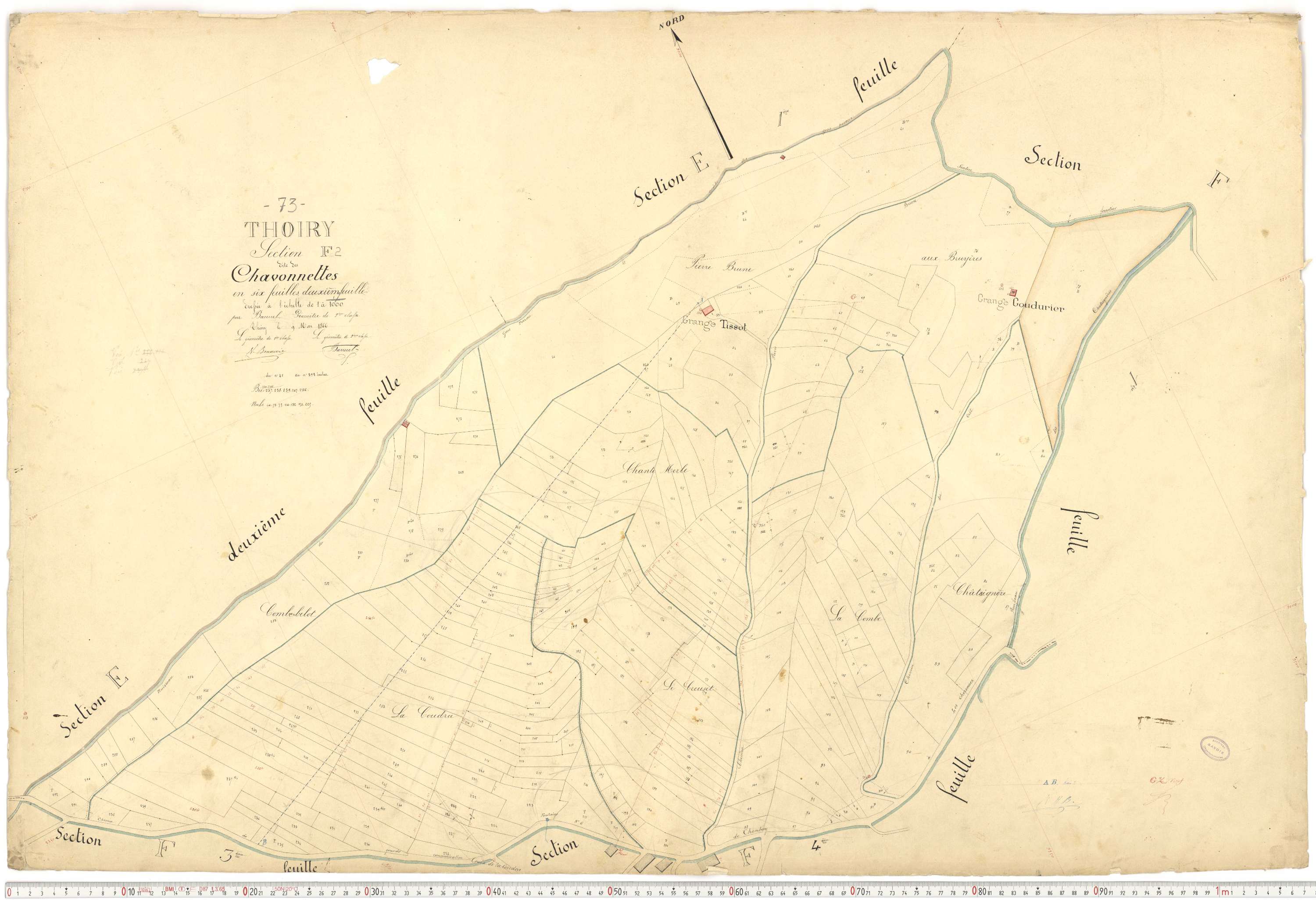 Thoiry - Cadastre français (1866).