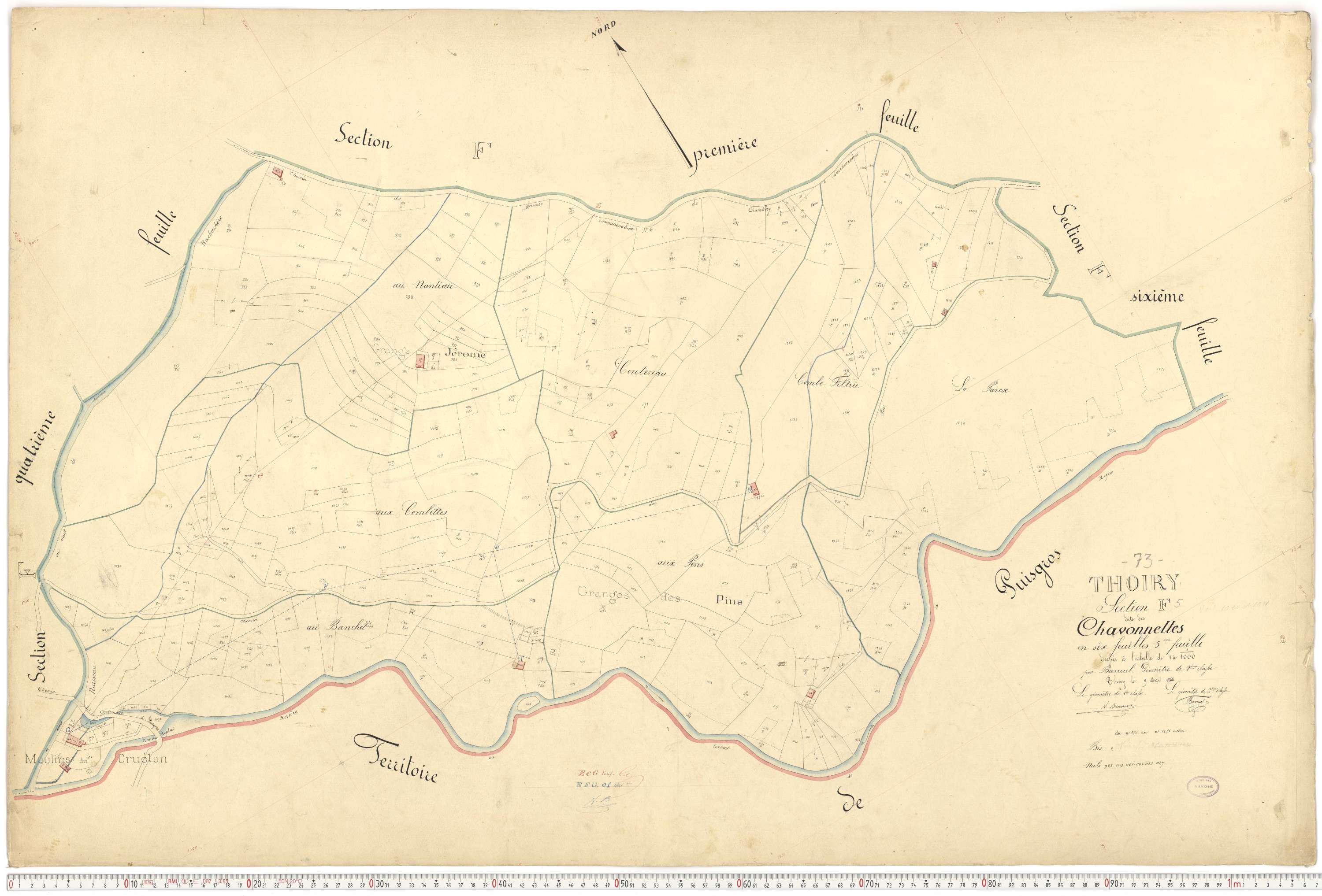 Thoiry - Cadastre français (1866).