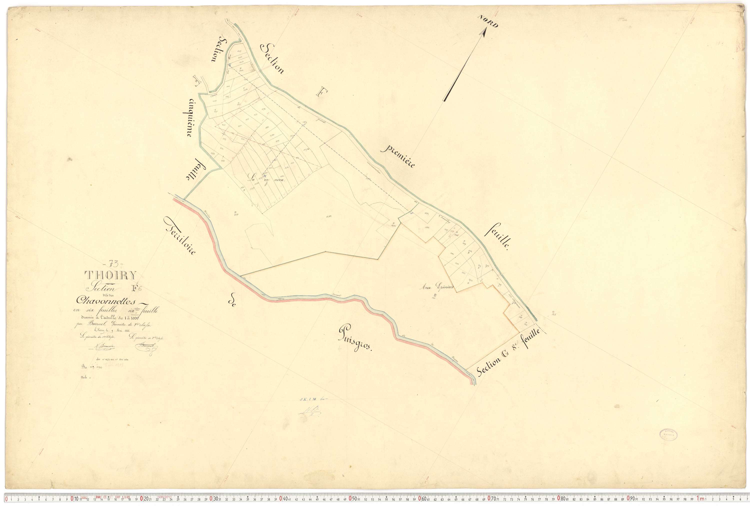 Thoiry - Cadastre français (1866).