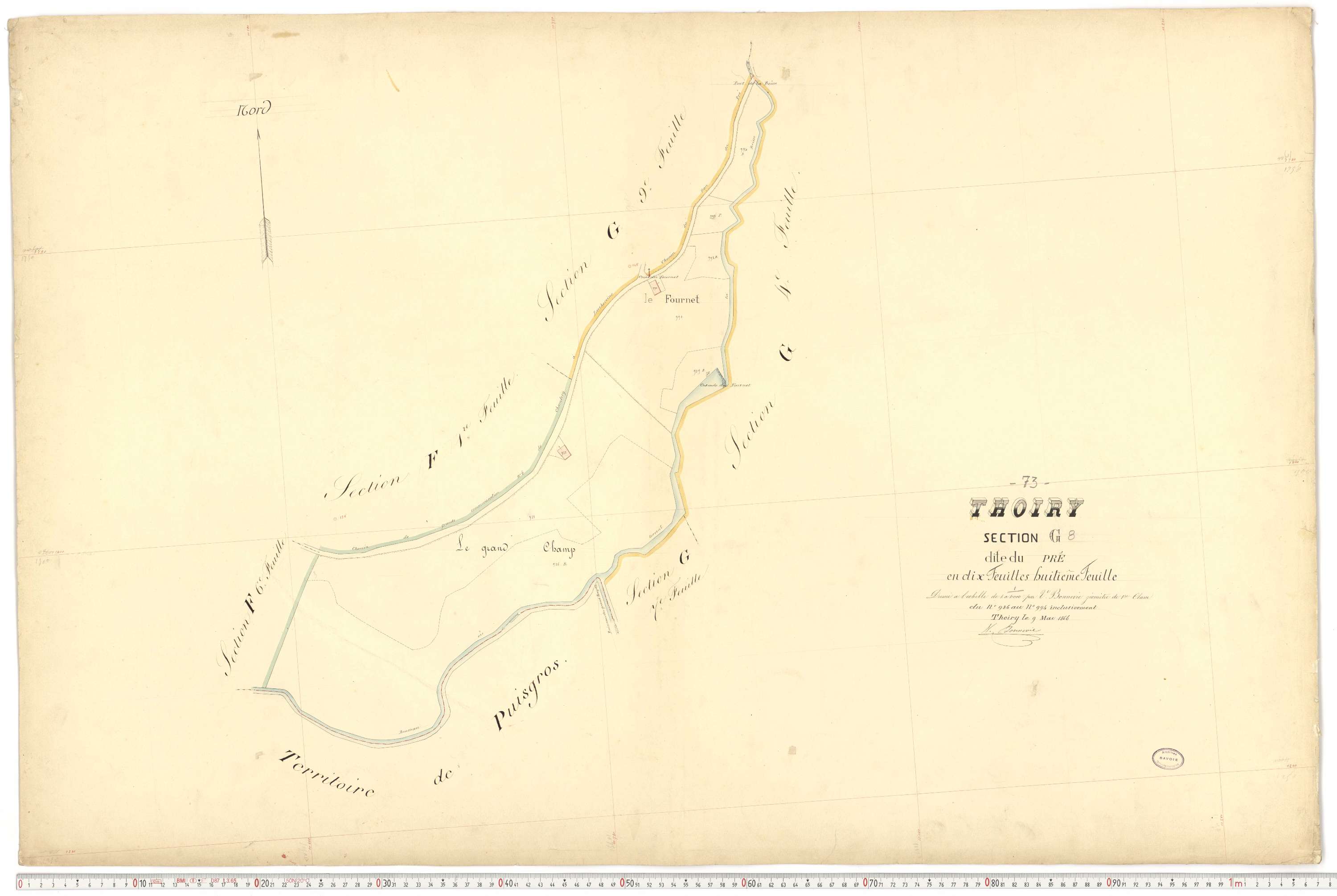 Thoiry - Cadastre français (1866).