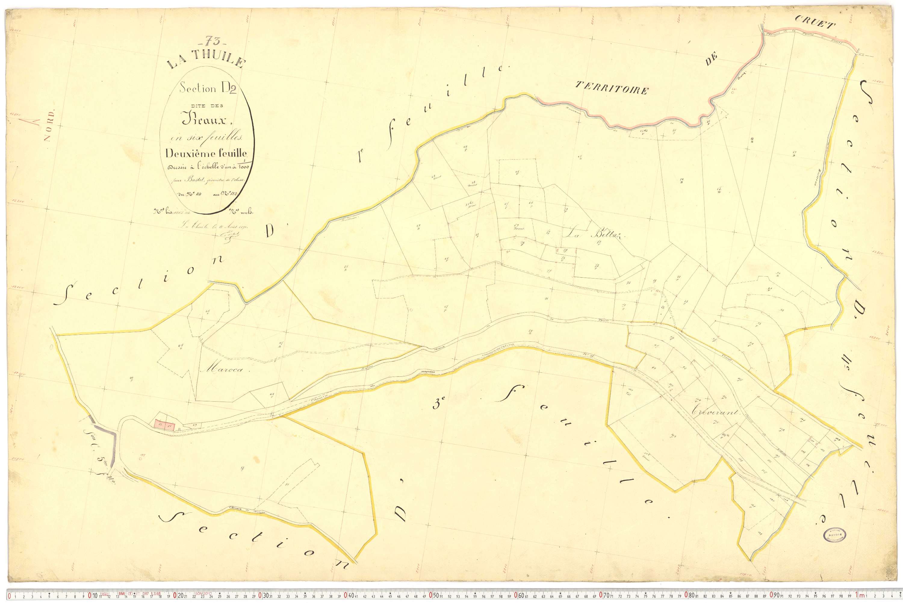 La Thuile - Cadastre français (1892).