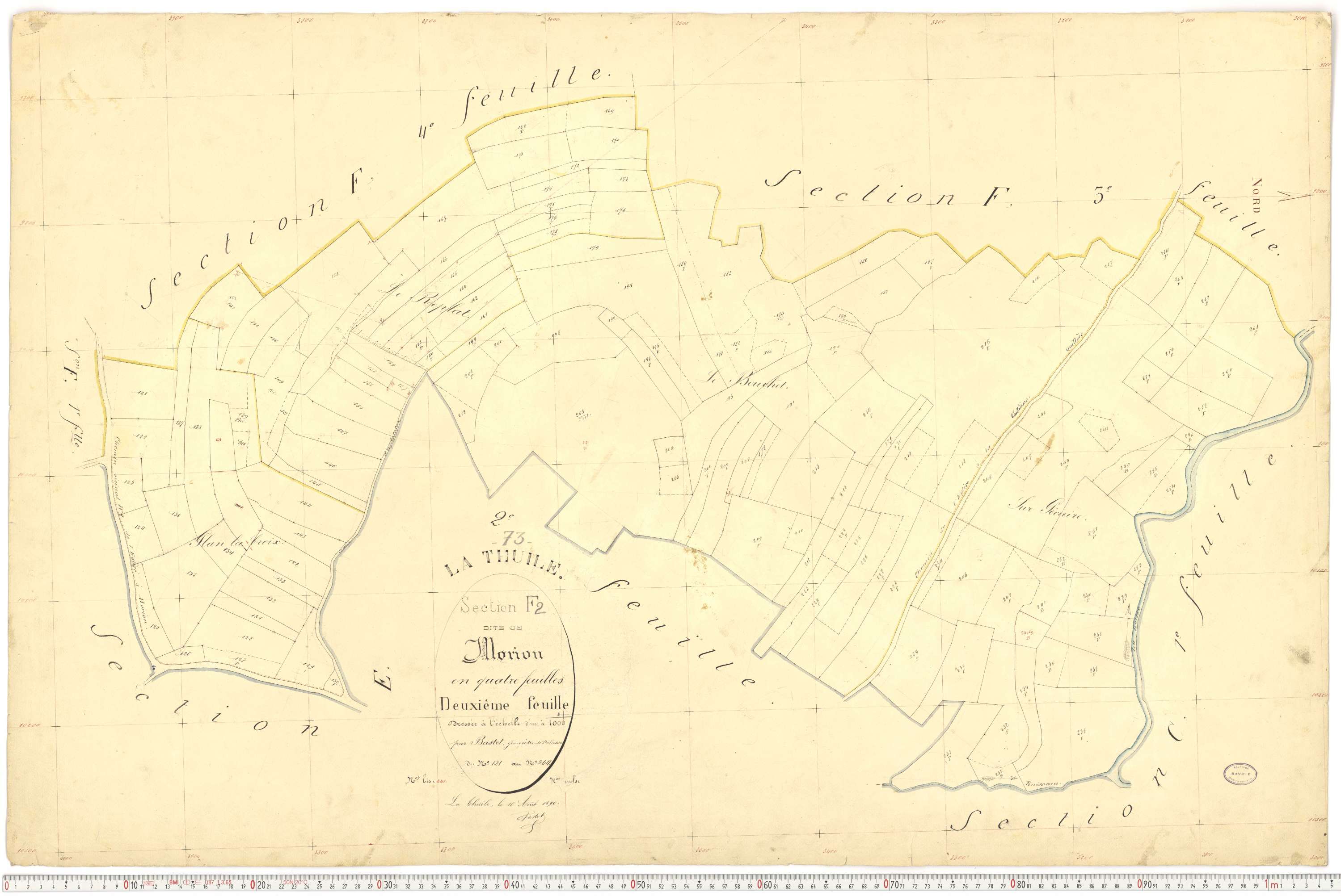 La Thuile - Cadastre français (1892).