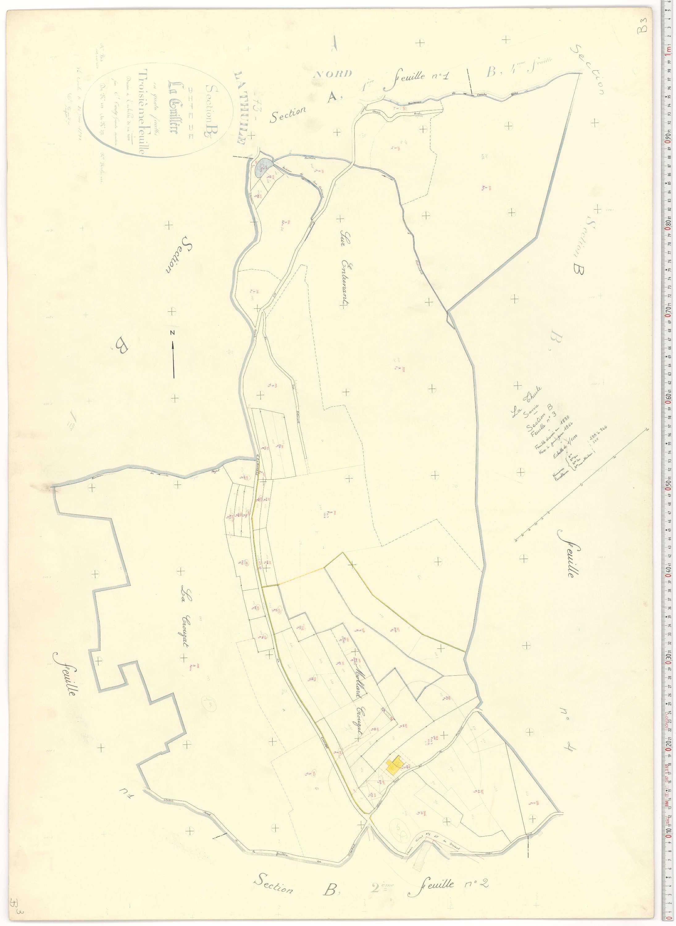 La Thuile - Cadastre rénové, version de travail (1964).