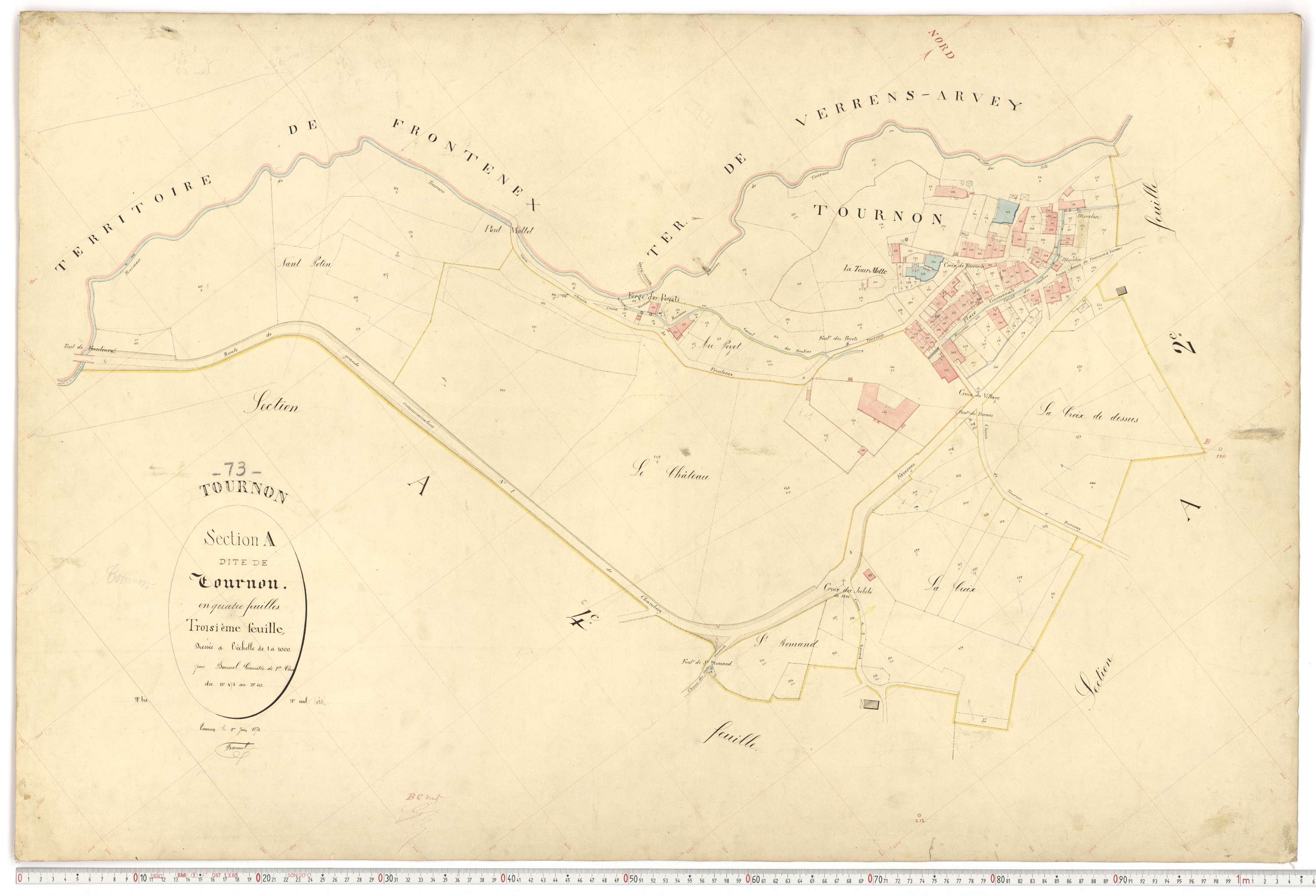 Tournon - Plans cadastraux du premier cadastre français.