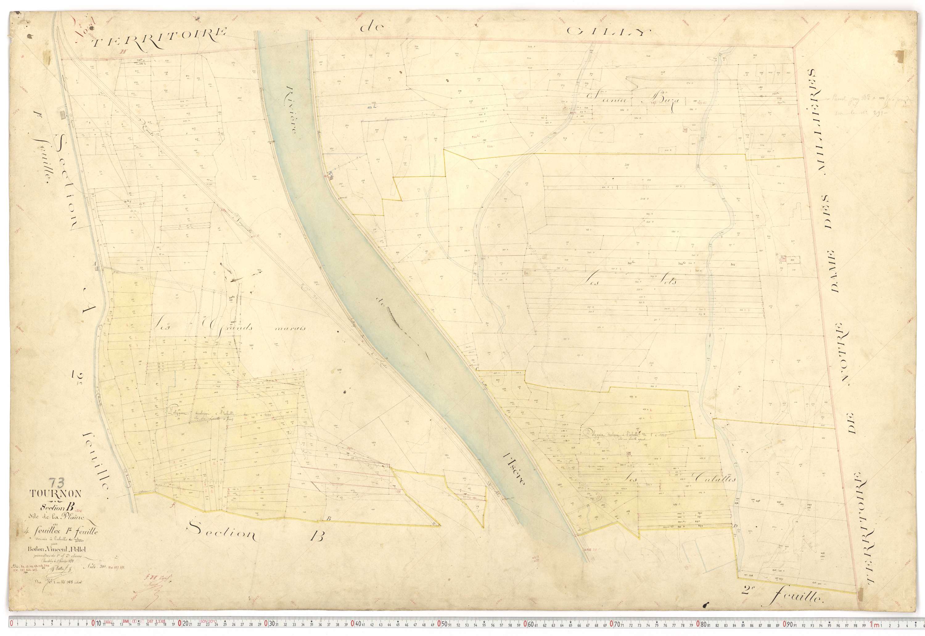 Tournon - Plans cadastraux du premier cadastre français.