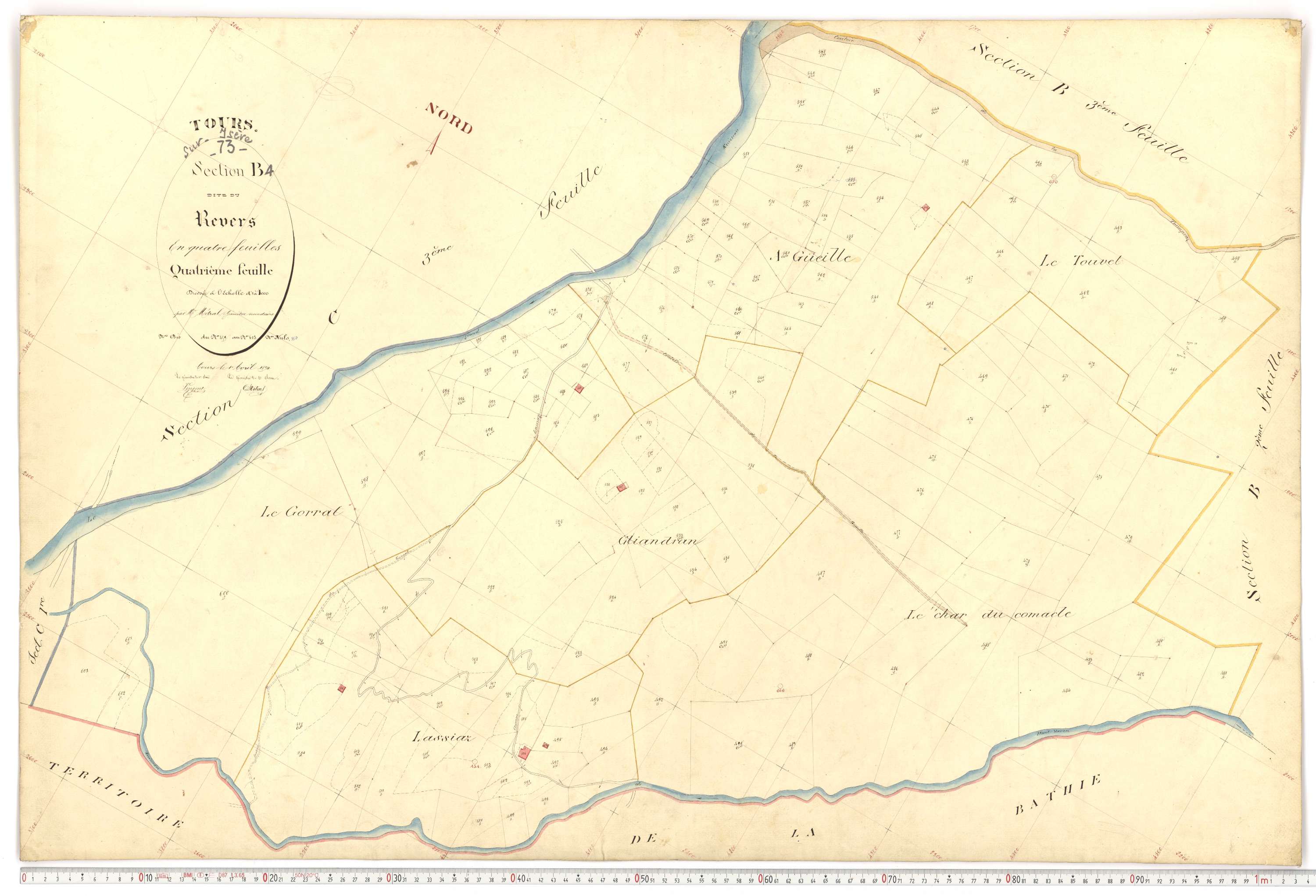 Tours-en-Savoie - Plans cadastraux du premier cadastre français.