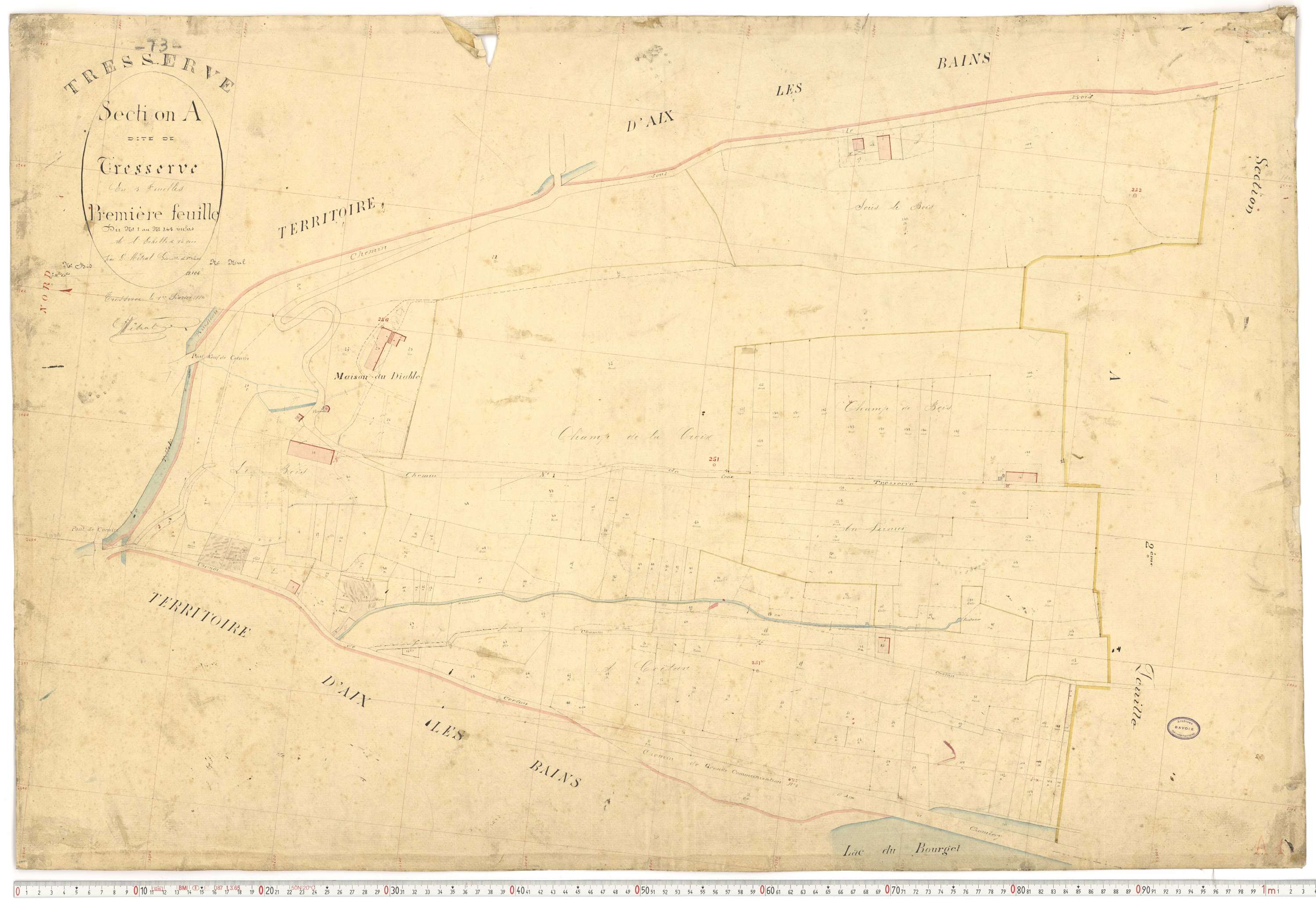 Tresserve - Plans cadastraux du premier cadastre français.