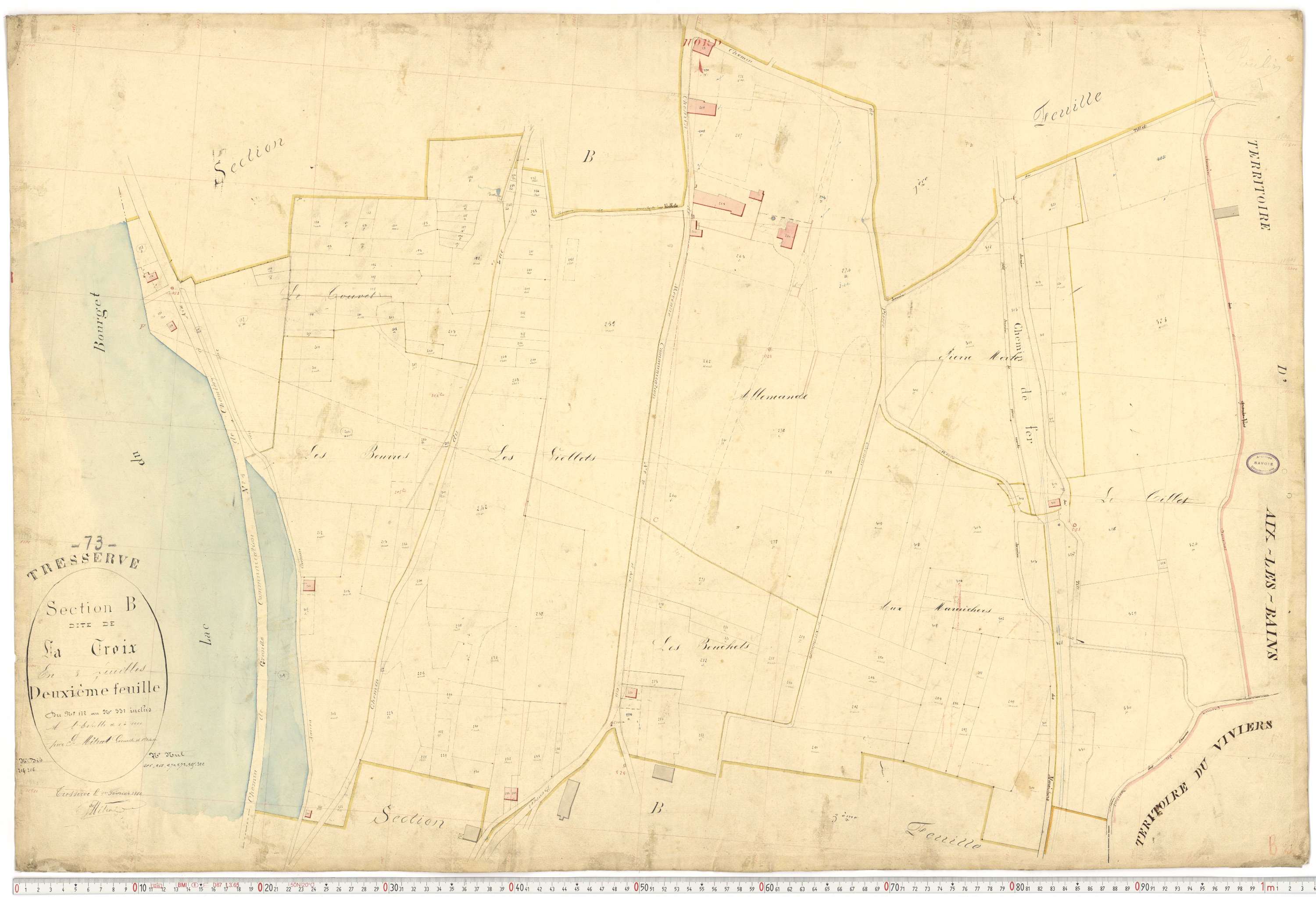 Tresserve - Plans cadastraux du premier cadastre français.