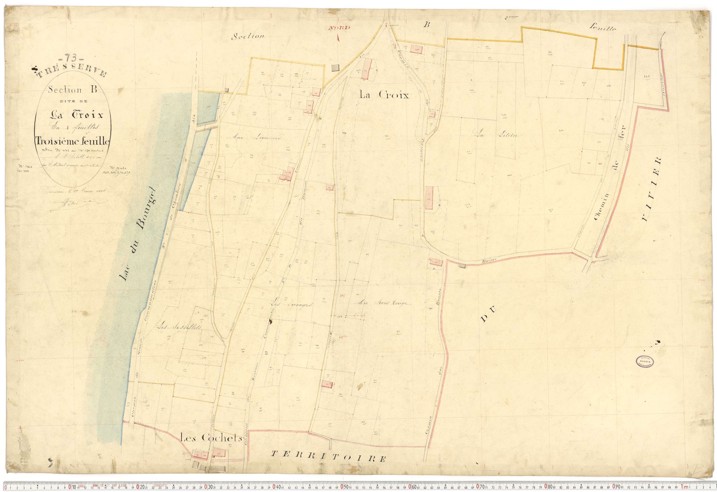 Tresserve - Plans cadastraux du premier cadastre français.
