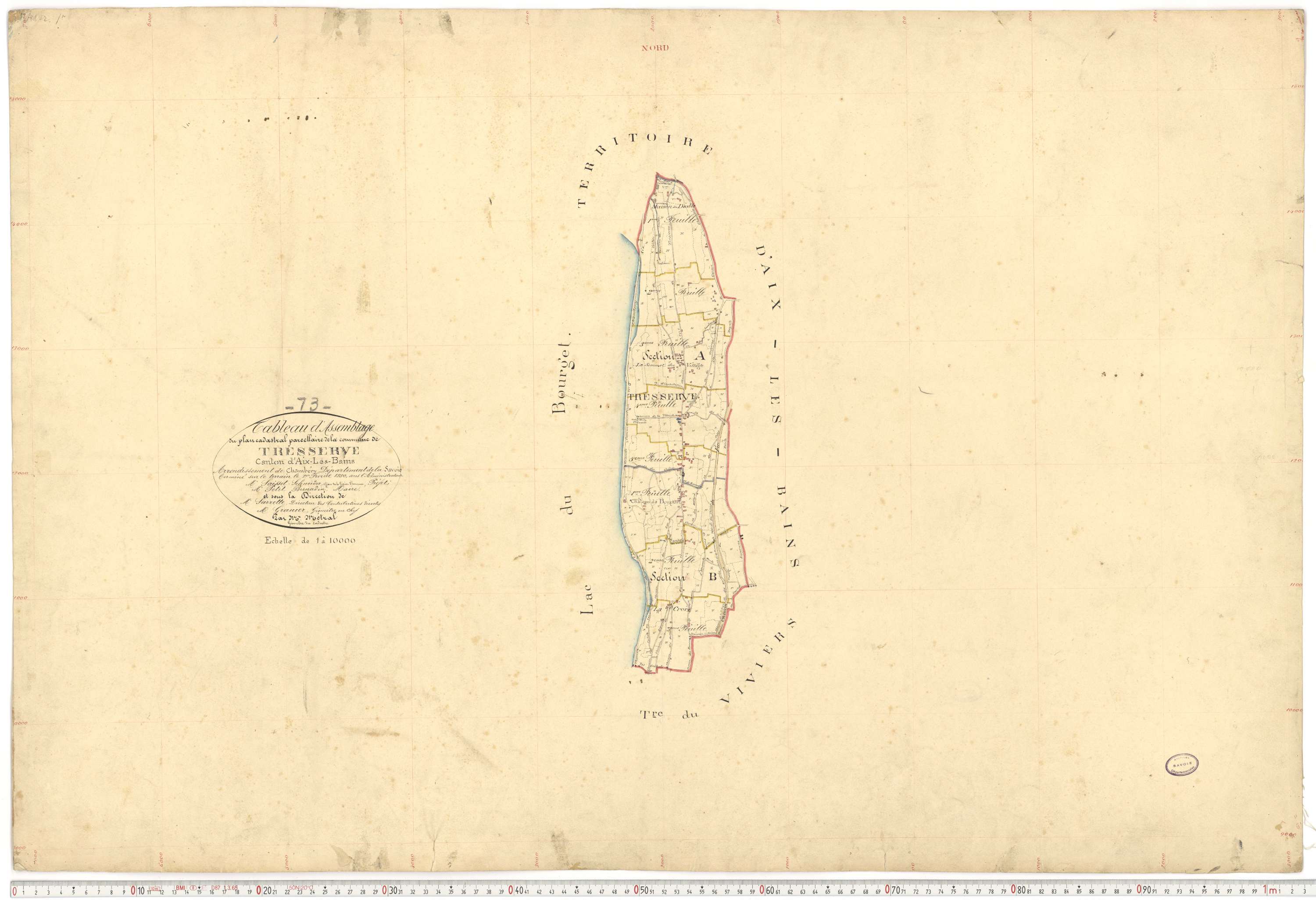 Tresserve - Plans cadastraux du premier cadastre français.