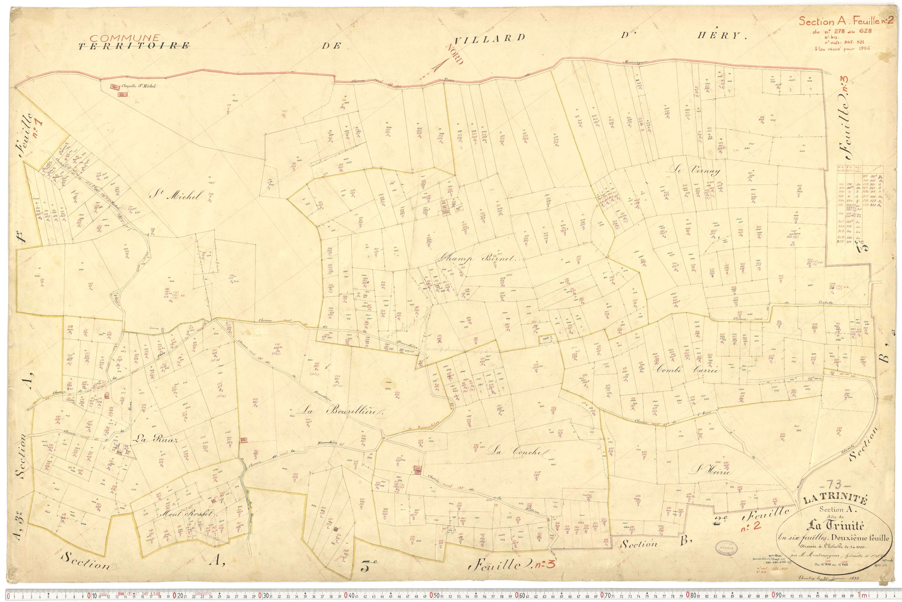 La Trinité - Plans cadastraux du premier cadastre français.