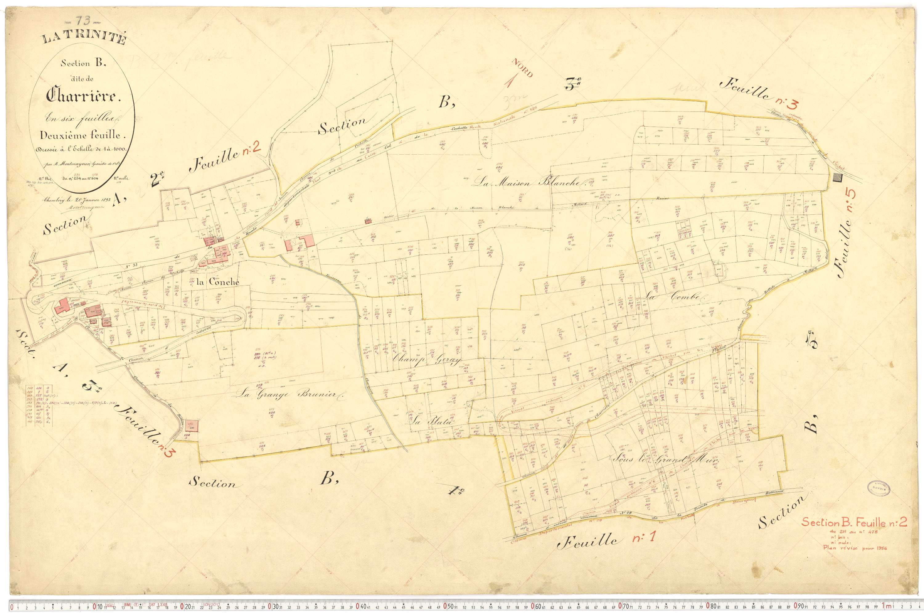 La Trinité - Plans cadastraux du premier cadastre français.