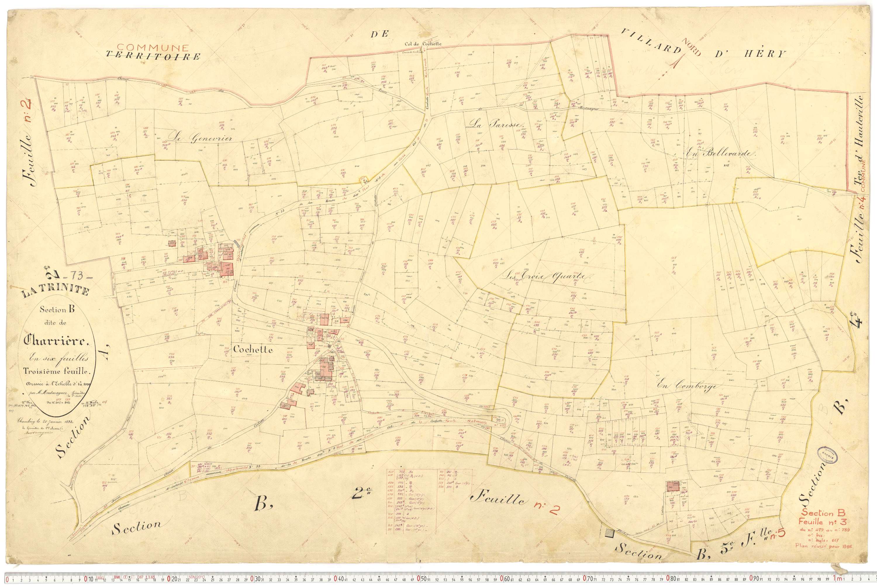 La Trinité - Plans cadastraux du premier cadastre français.