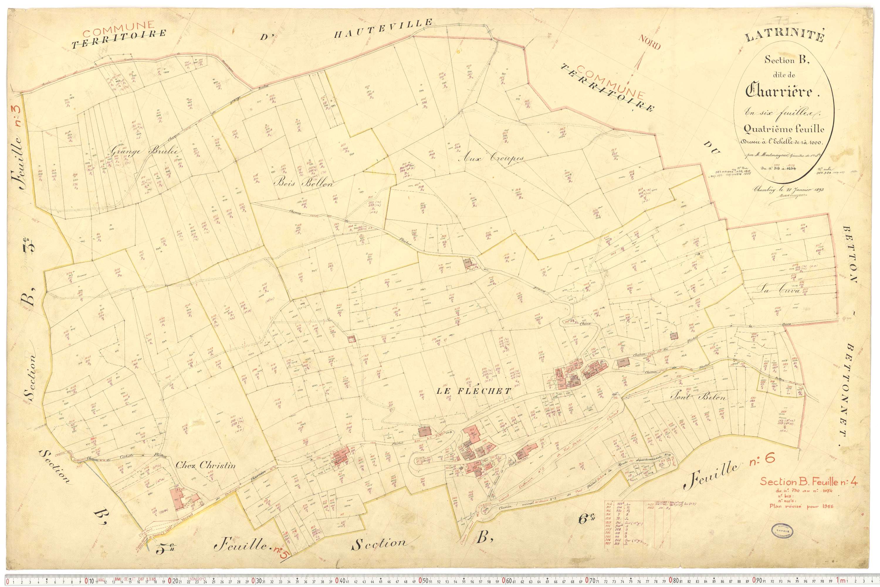 La Trinité - Plans cadastraux du premier cadastre français.