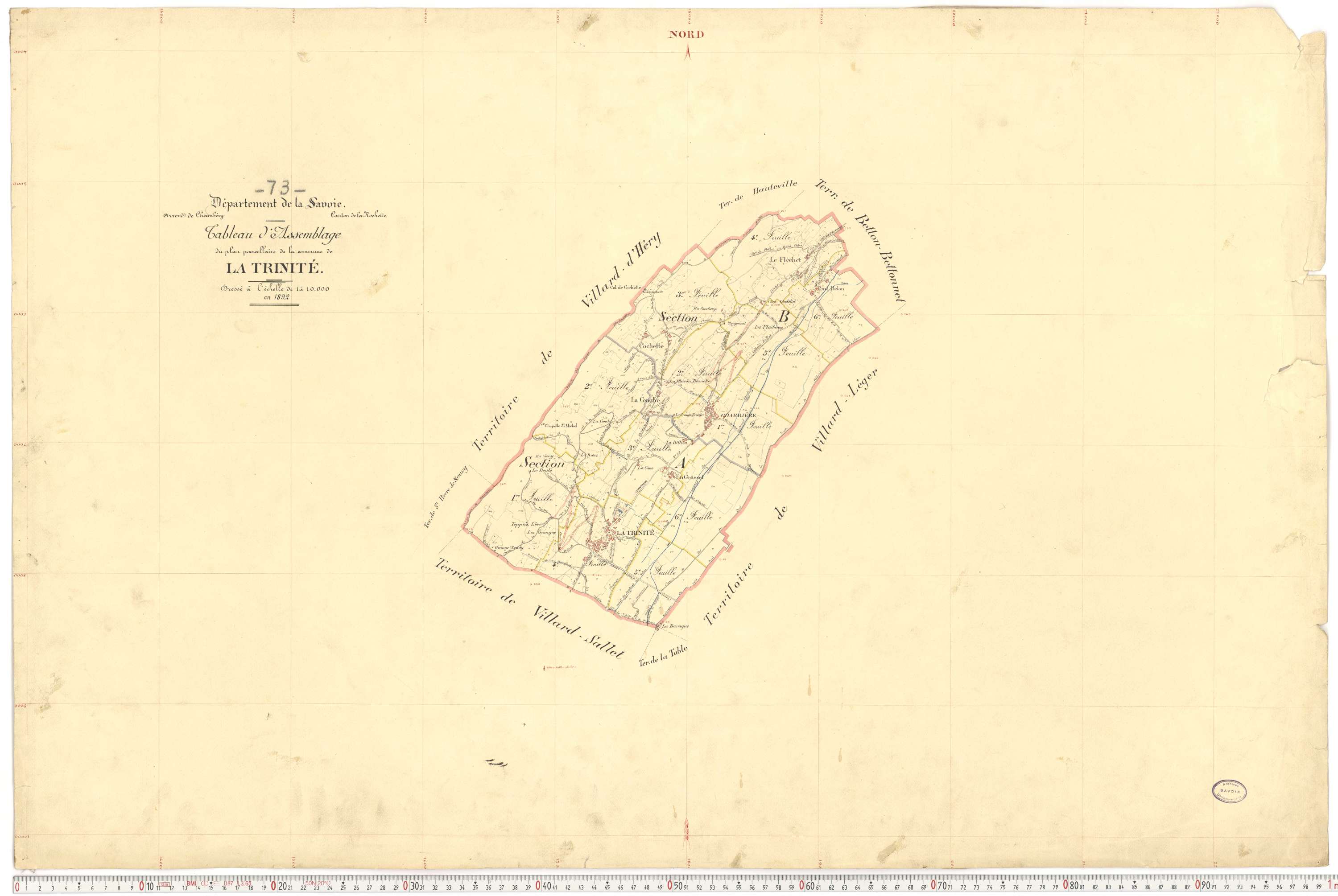 La Trinité - Plans cadastraux du premier cadastre français.