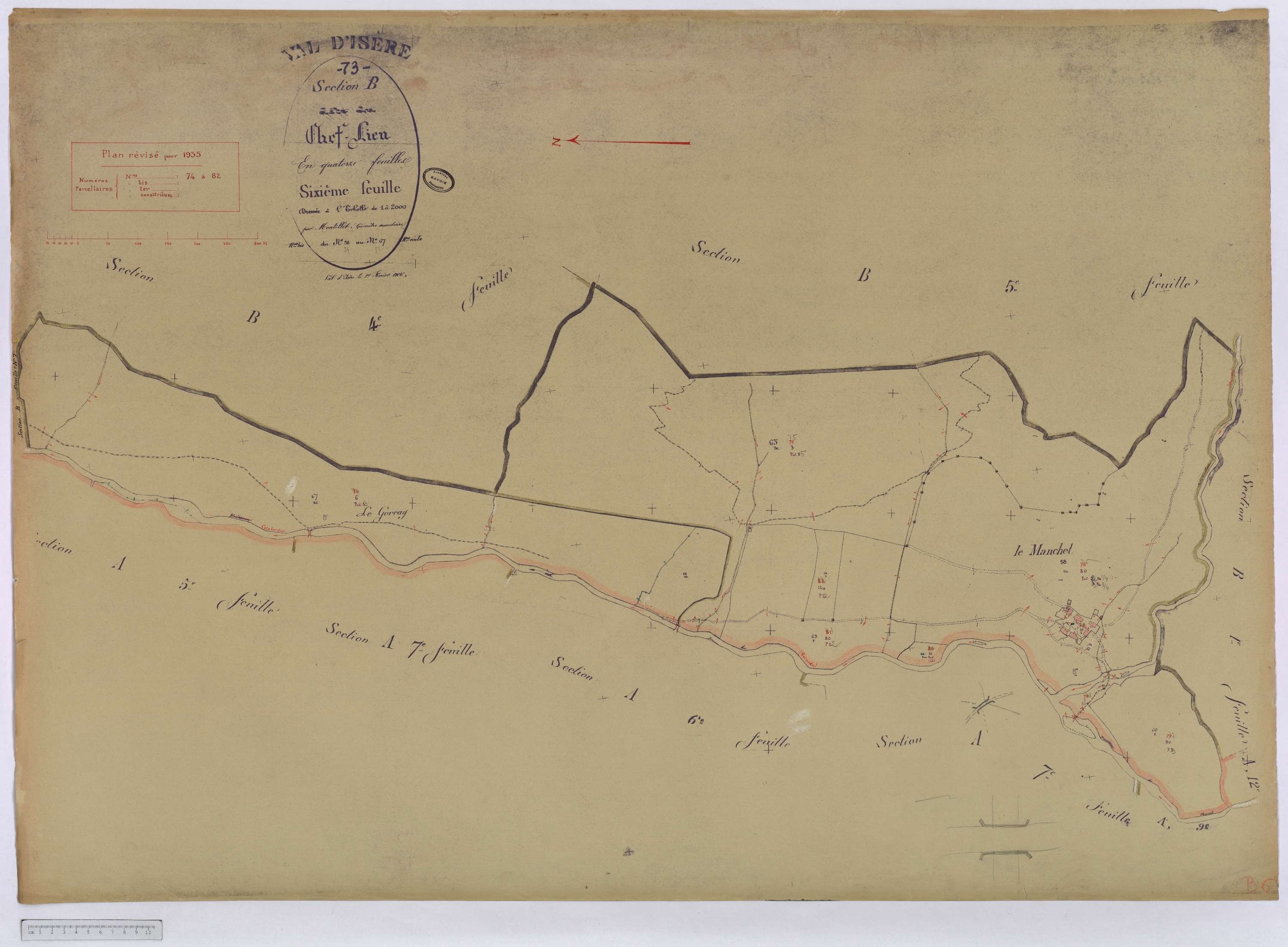 Val-d'Isère - Cadastre rénové (1935).