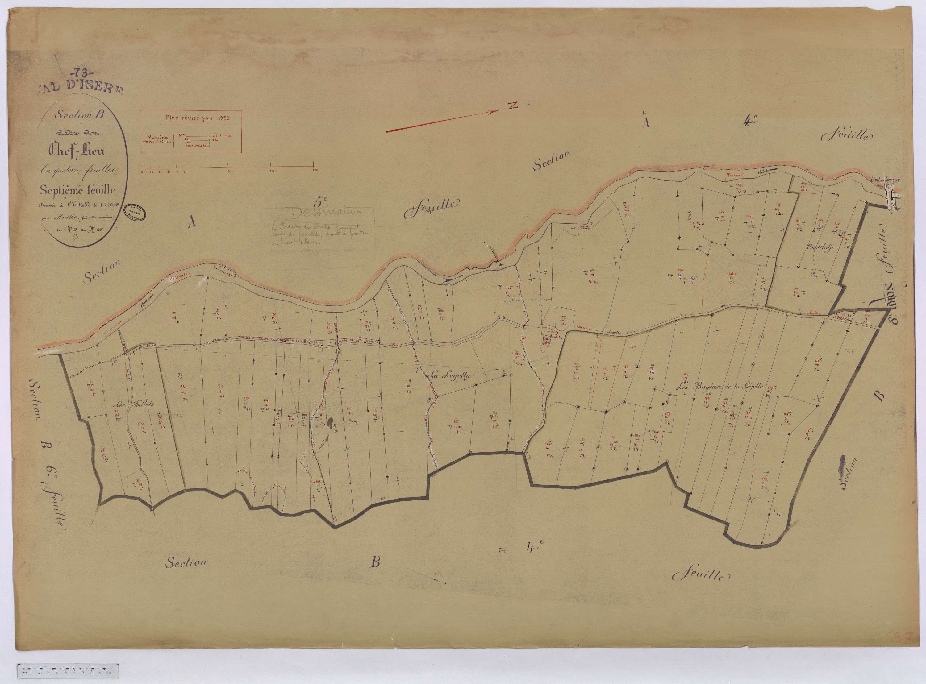 Val-d'Isère - Cadastre rénové (1935).