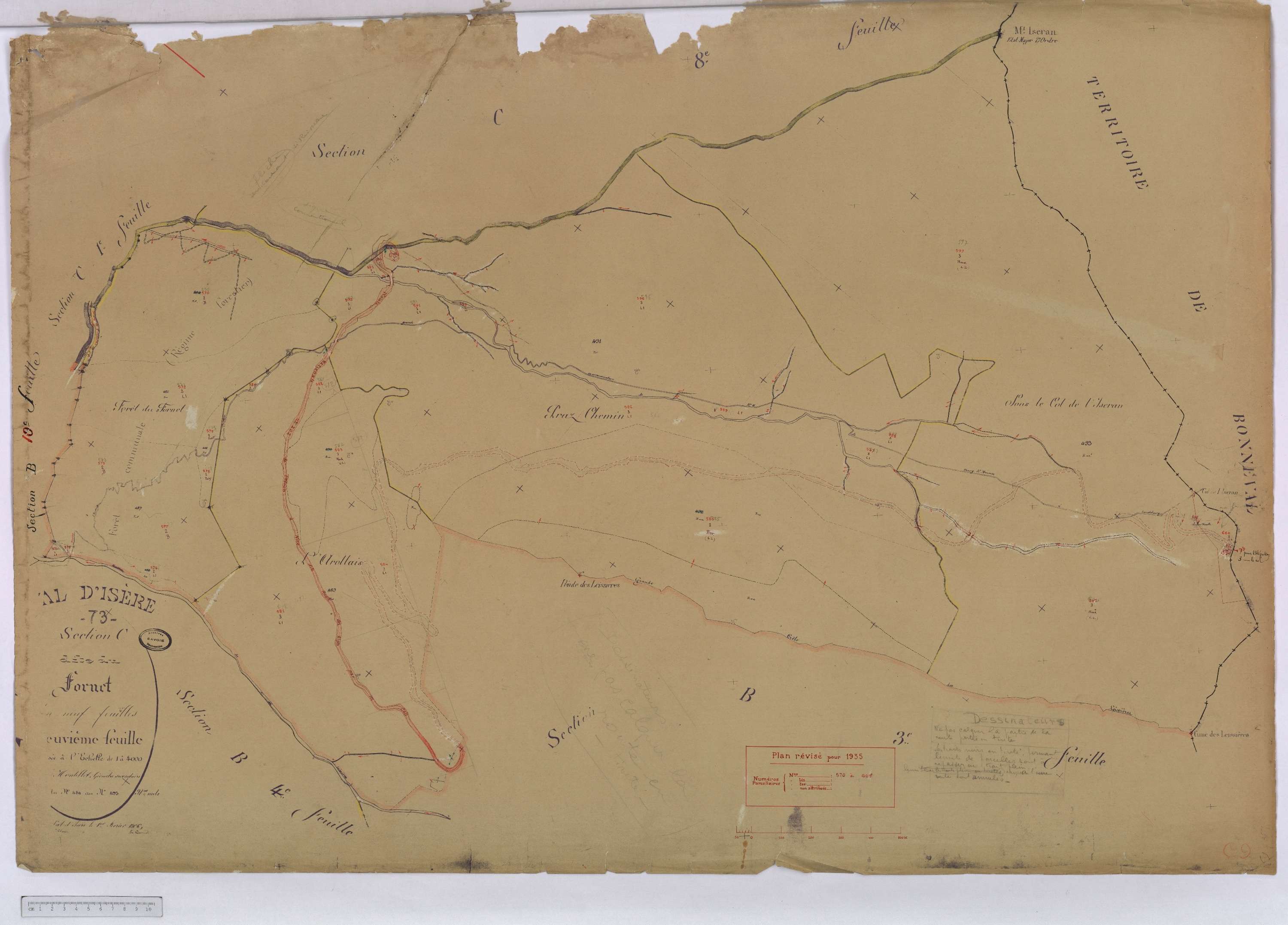 Val-d'Isère - Cadastre rénové (1935).
