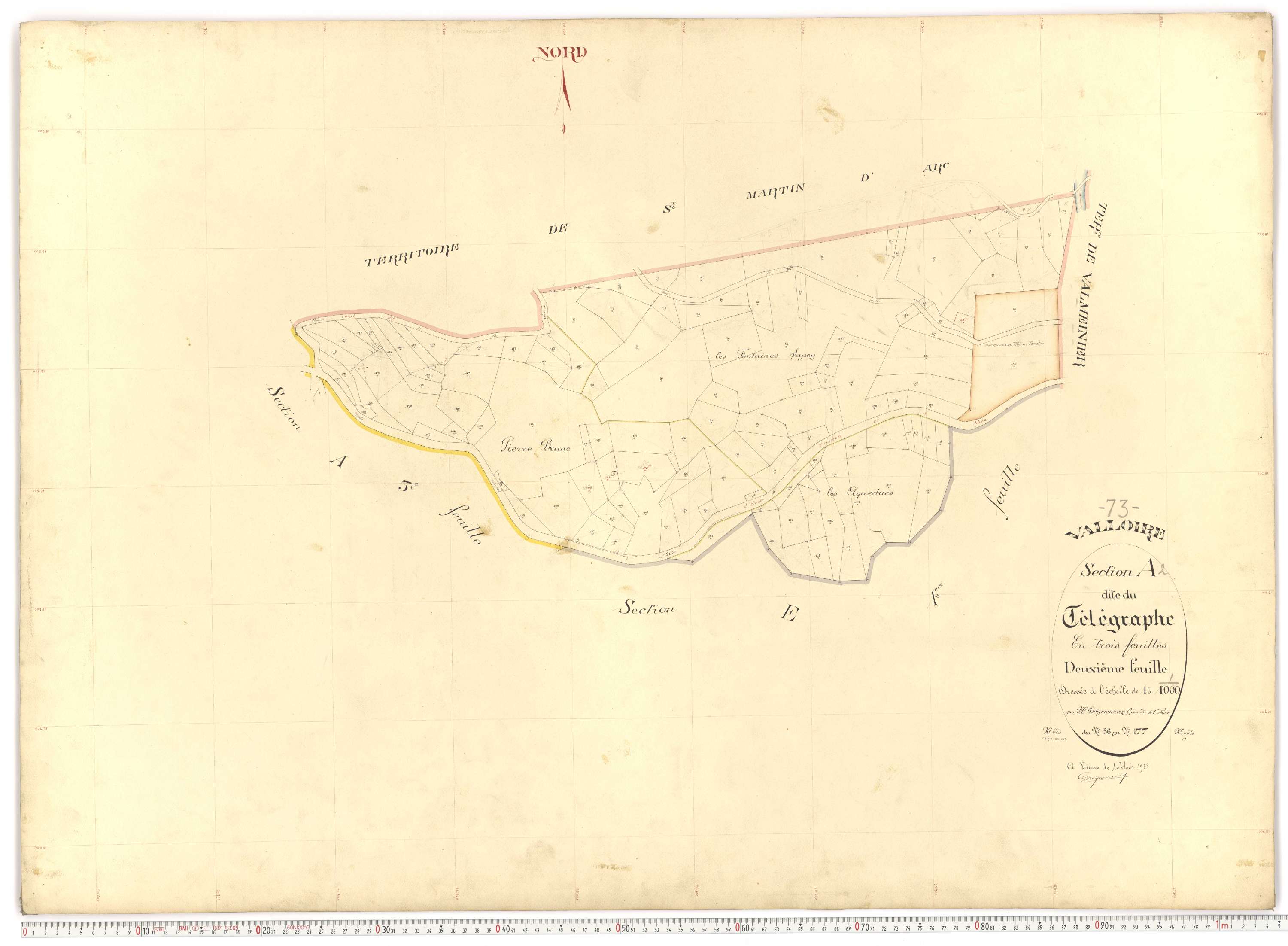 Valloire - Plans cadastraux du premier cadastre français.